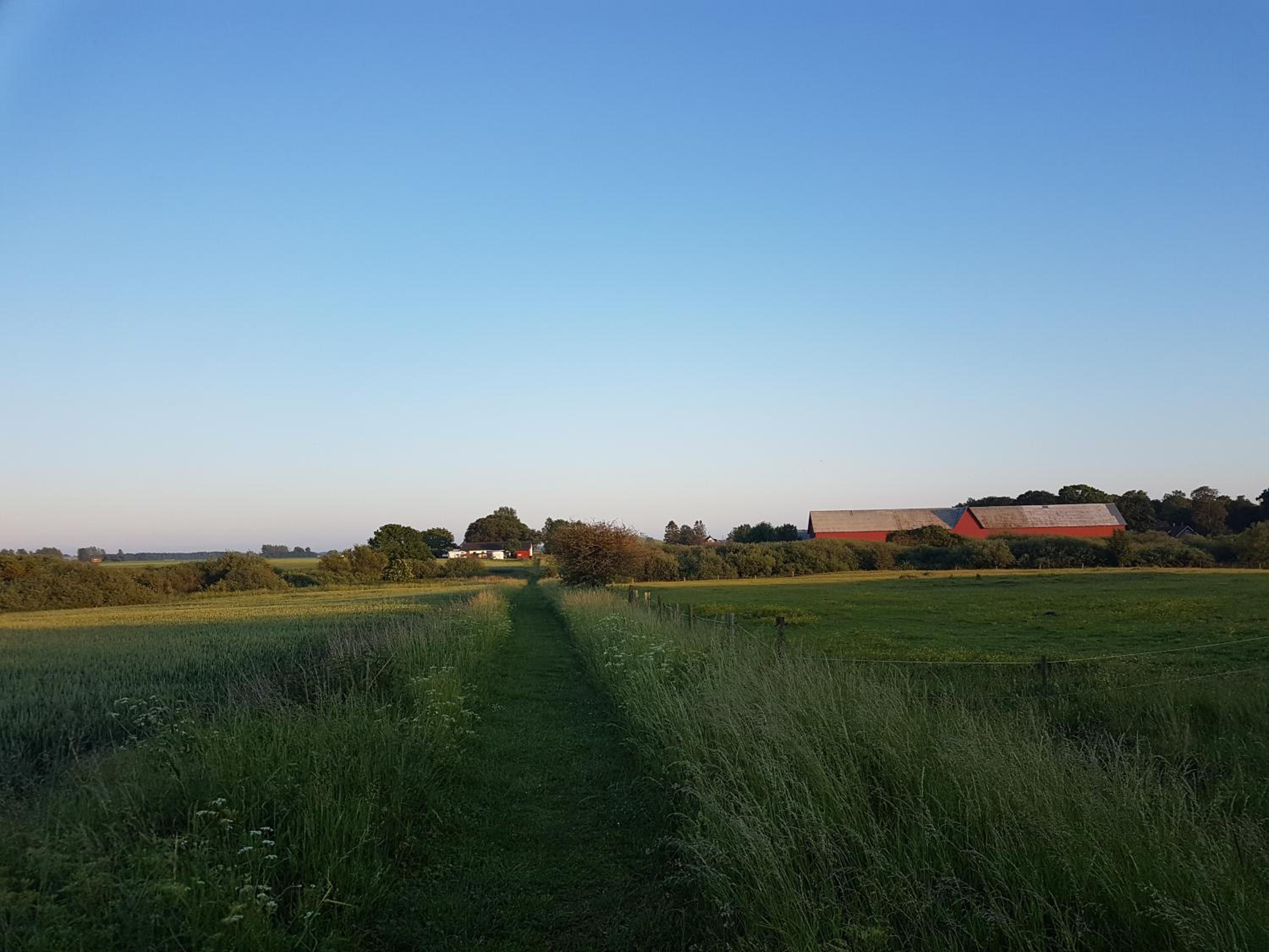 Lantligt och lugnt boende nära natur och stad