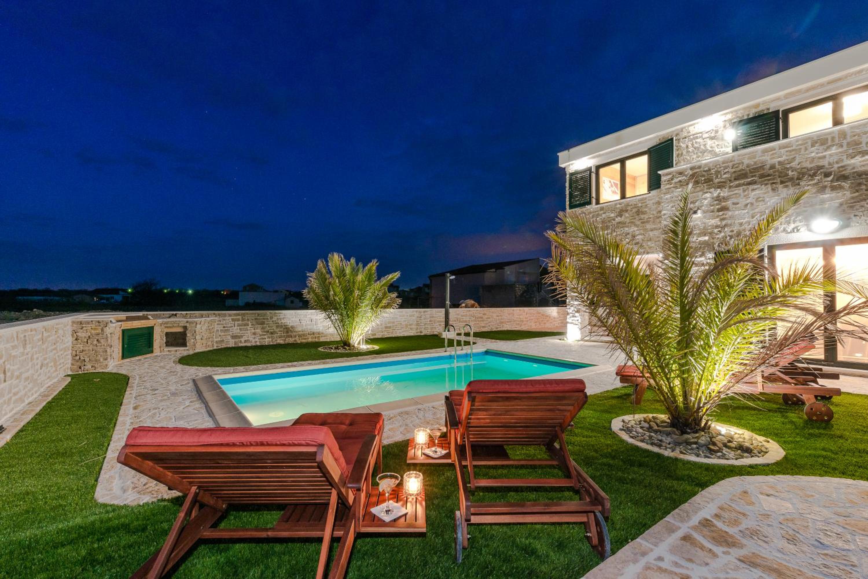 Villa Stella with heated swimming pool view 5