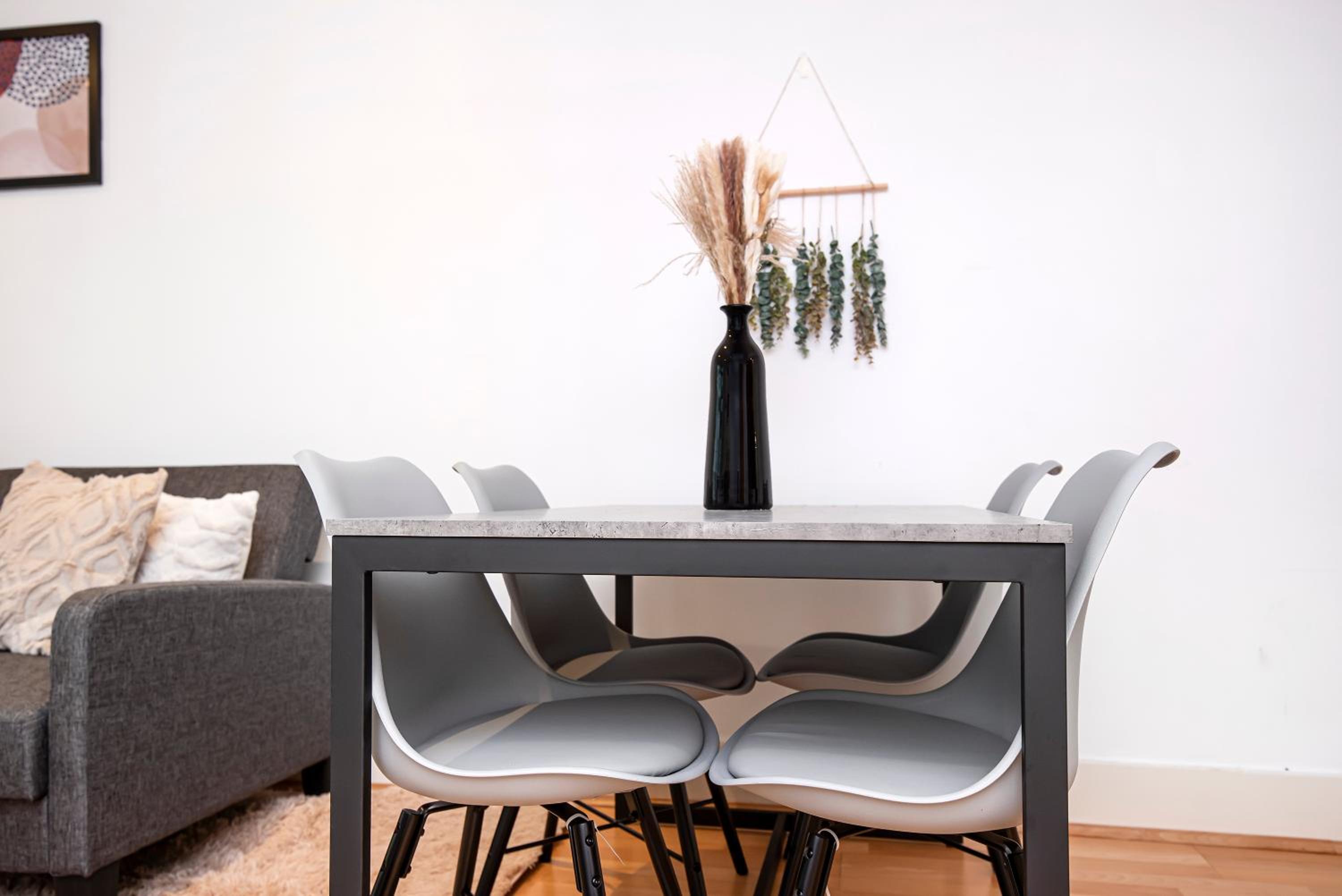 Terraced riverview apartment