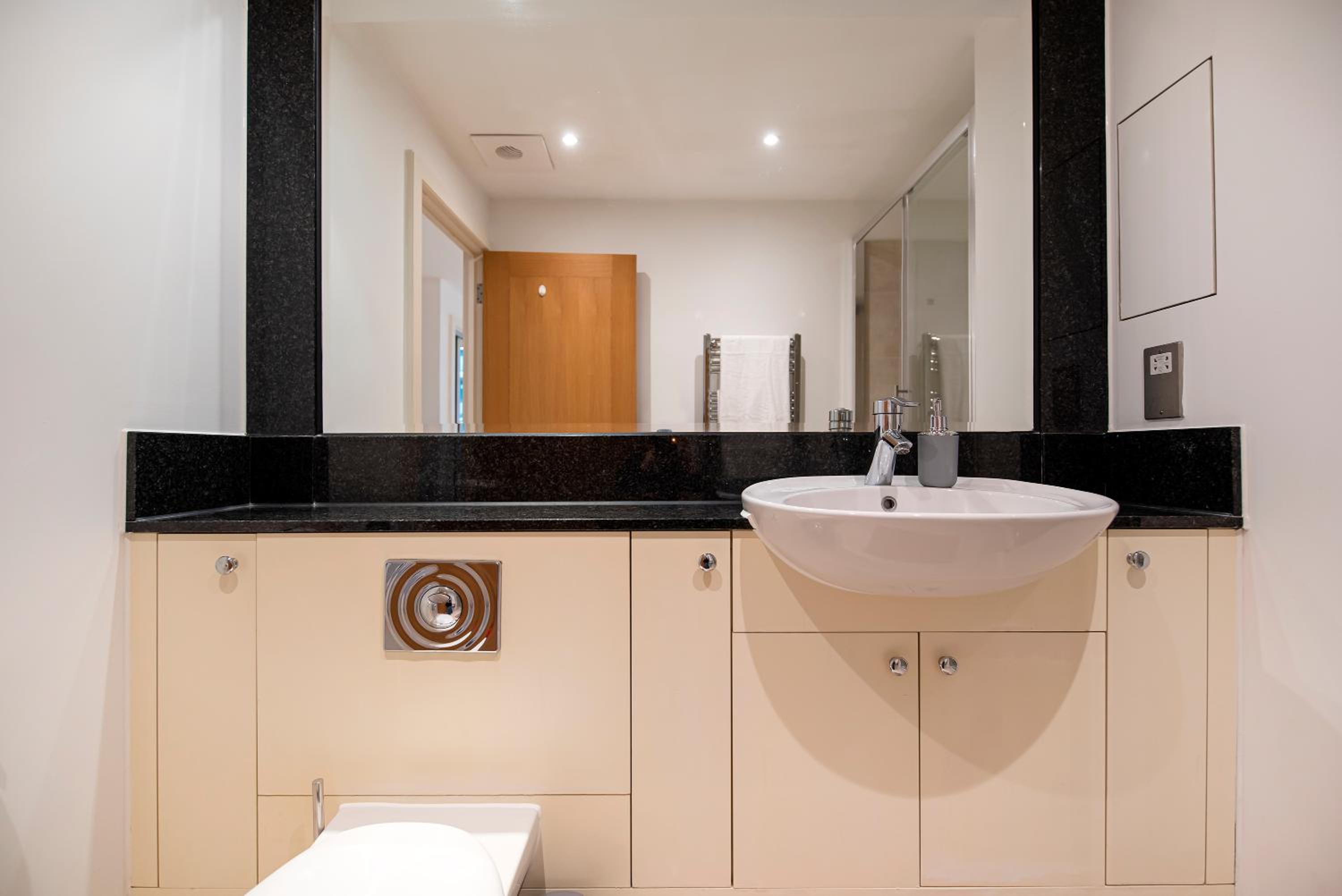 Terraced riverview apartment