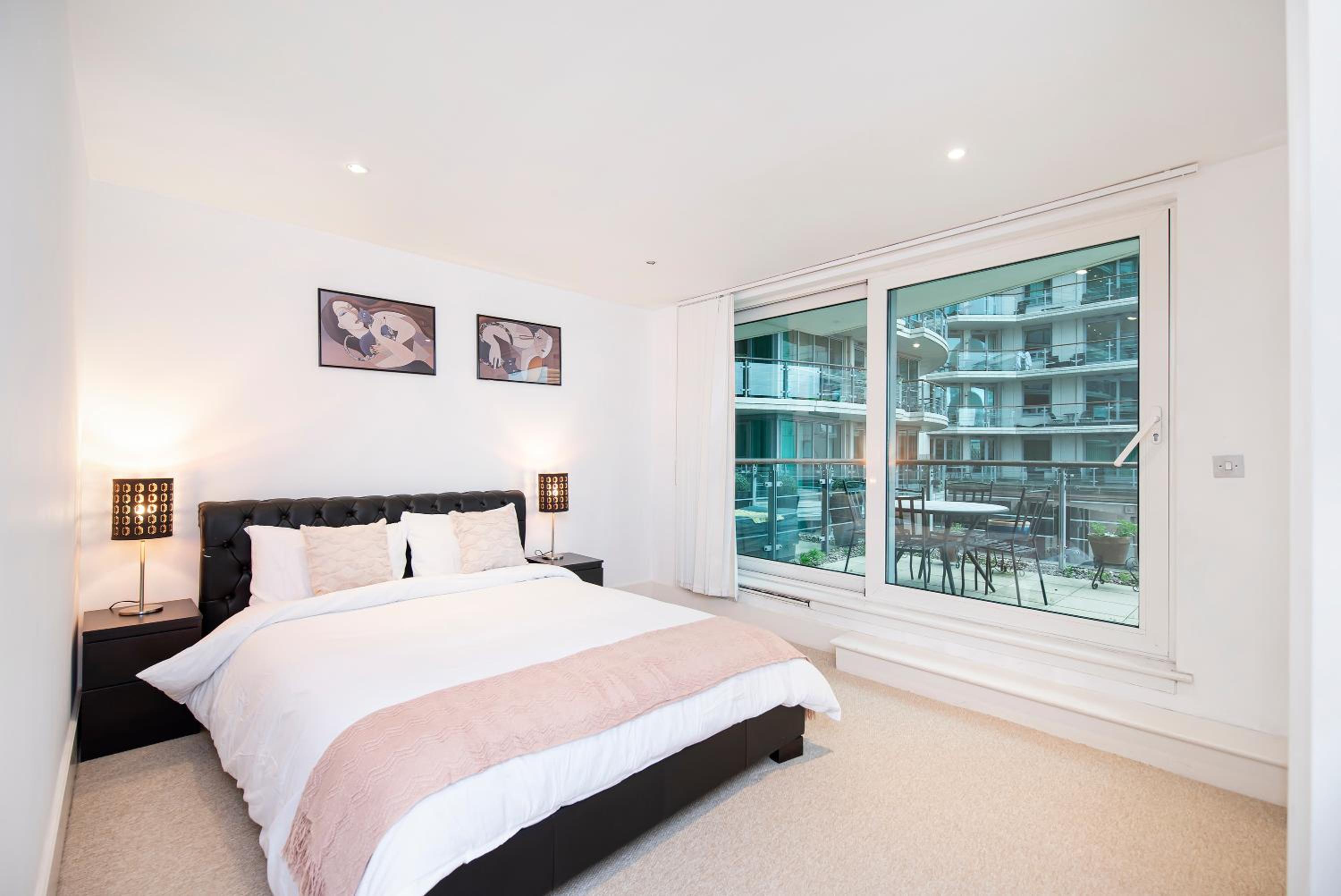 Terraced riverview apartment