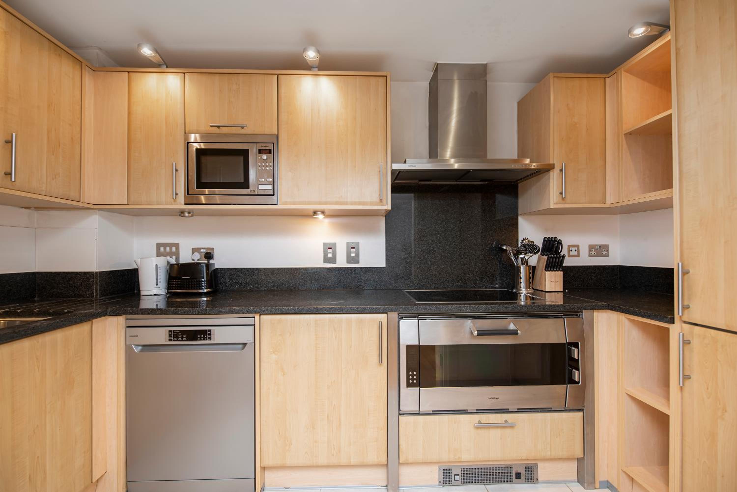Terraced riverview apartment