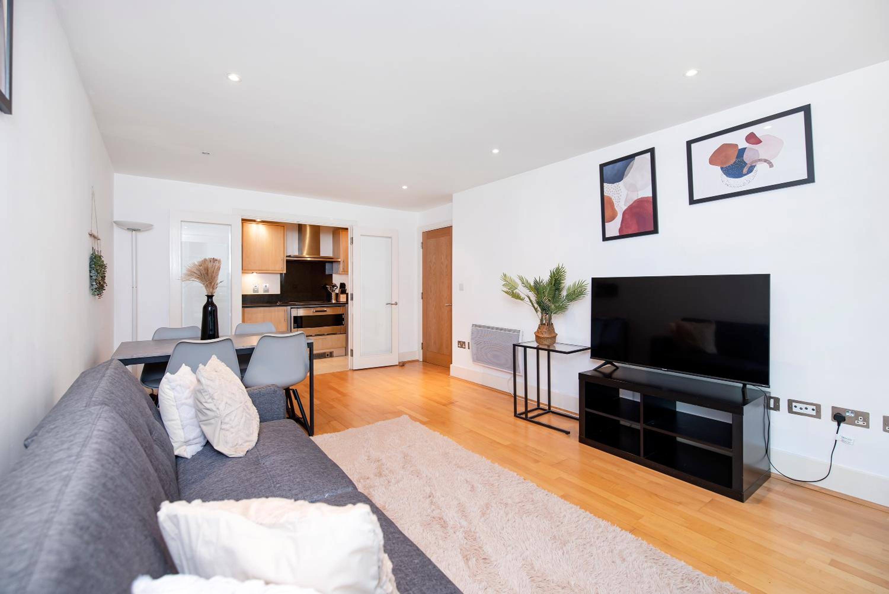 Terraced riverview apartment