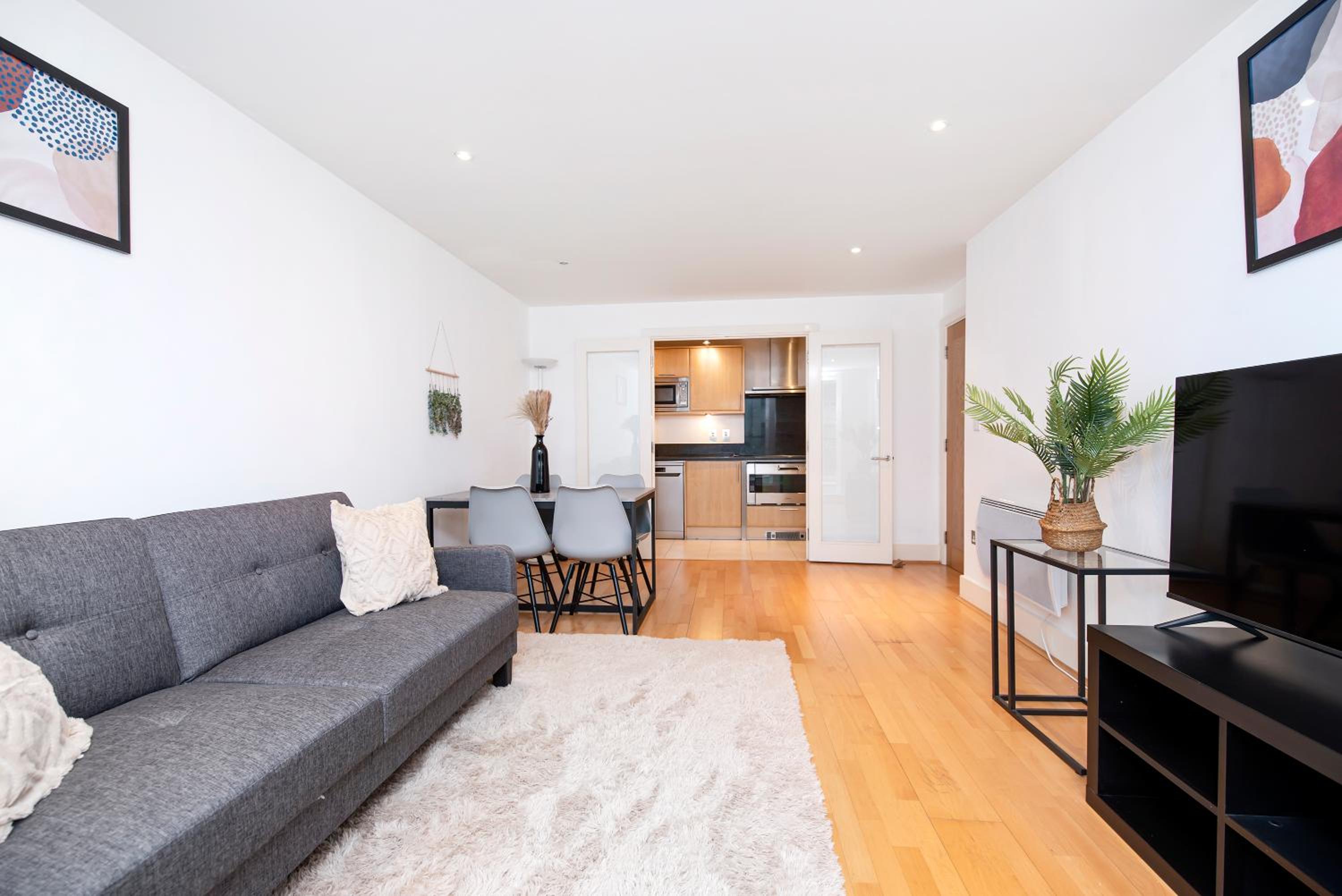 Terraced riverview apartment