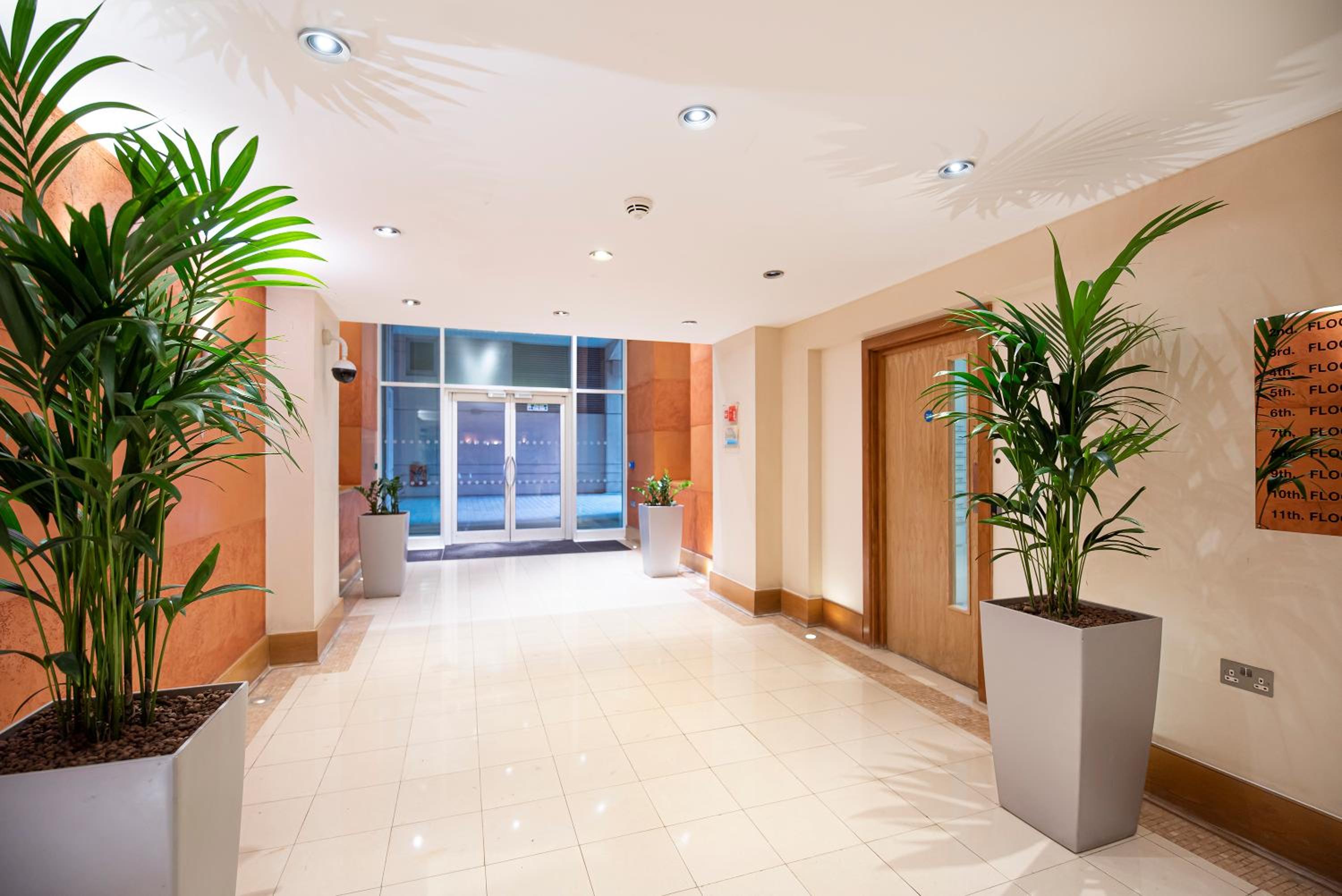Terraced riverview apartment