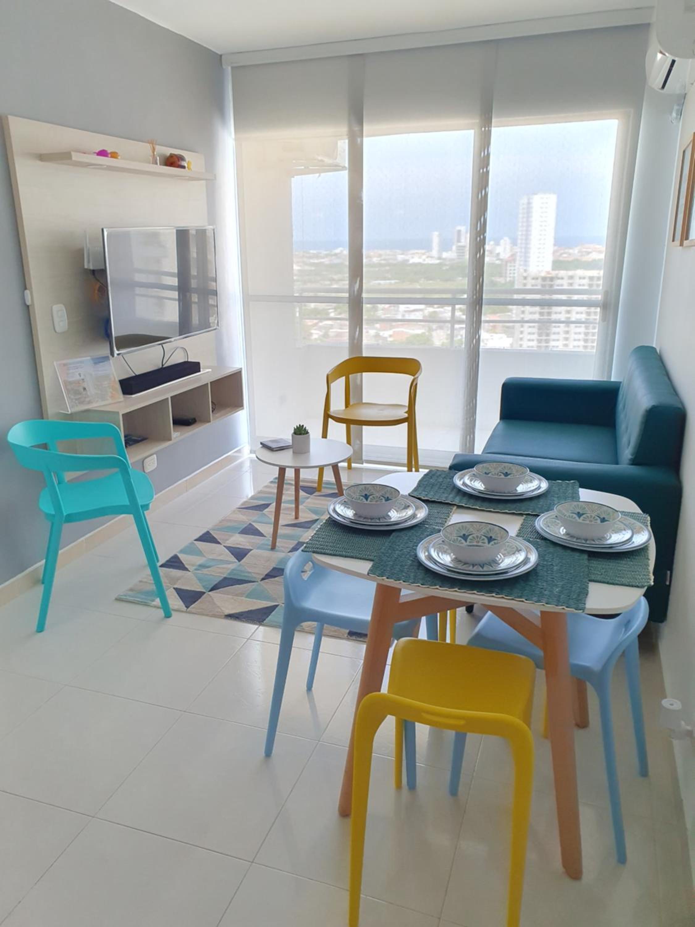 Acogedor Apto en piso 22 vista al mar