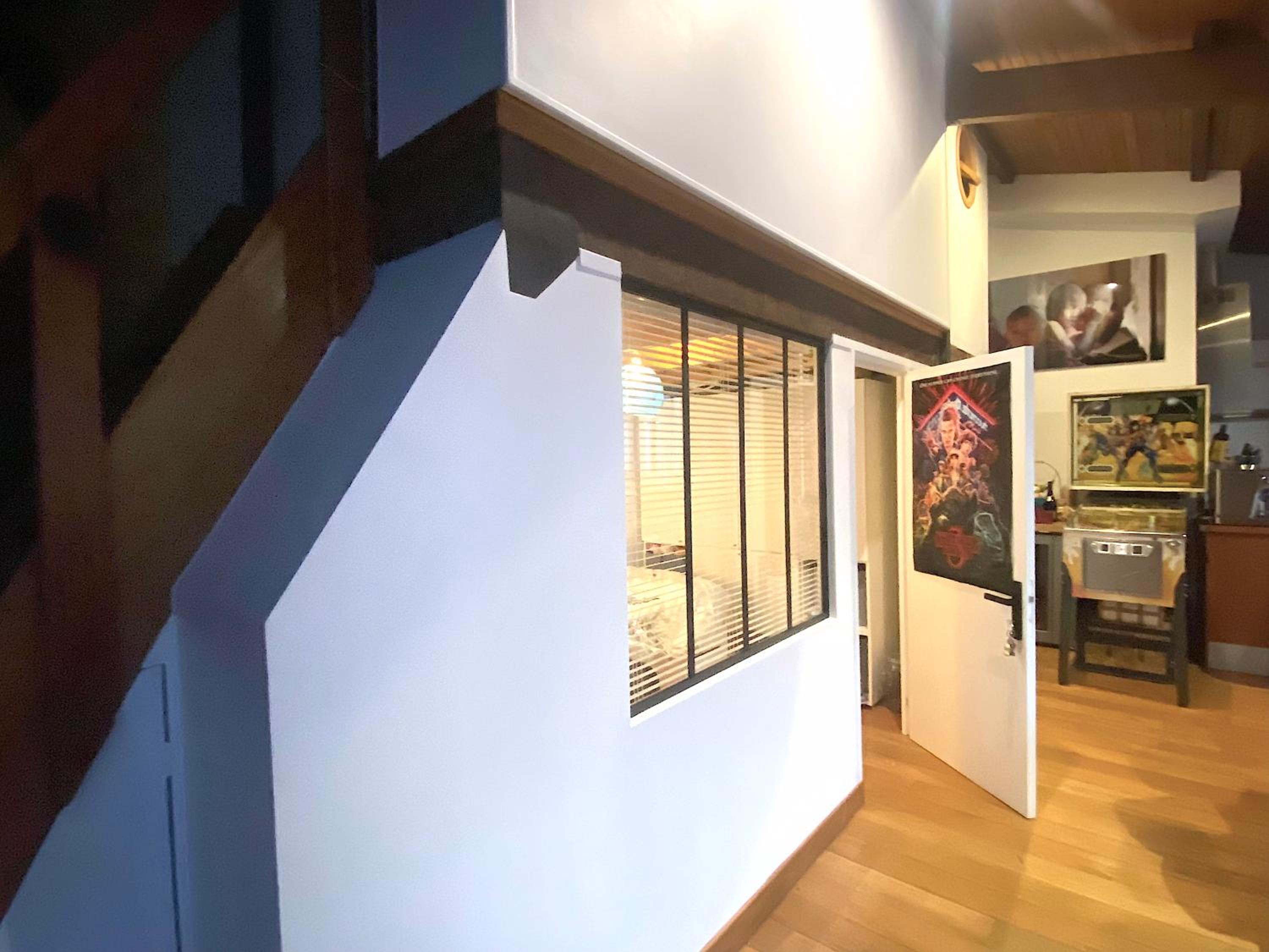 Loft character with a view of court