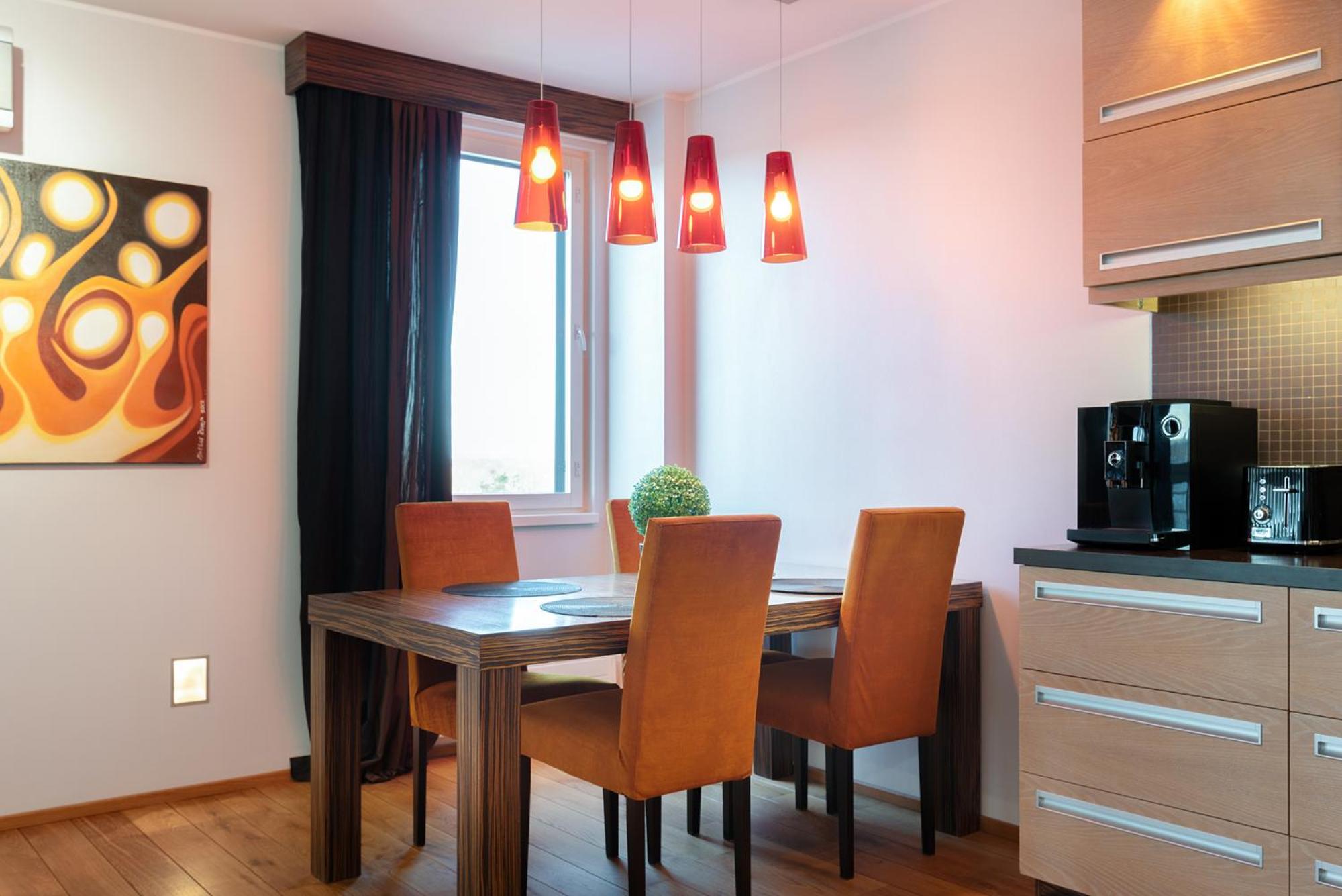 Spacious penthouse apartment with a good view in downtown