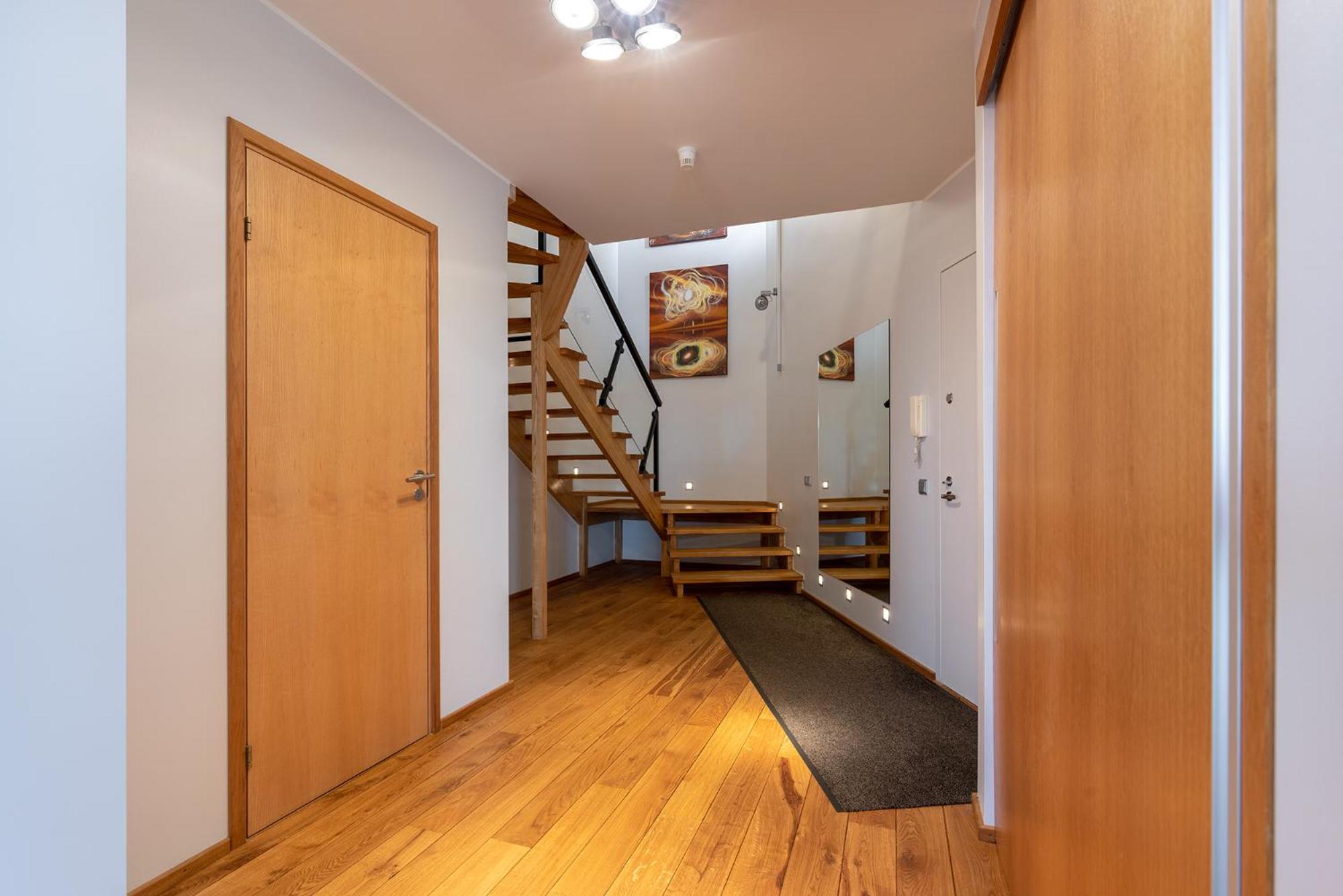 Spacious penthouse apartment with a good view in downtown