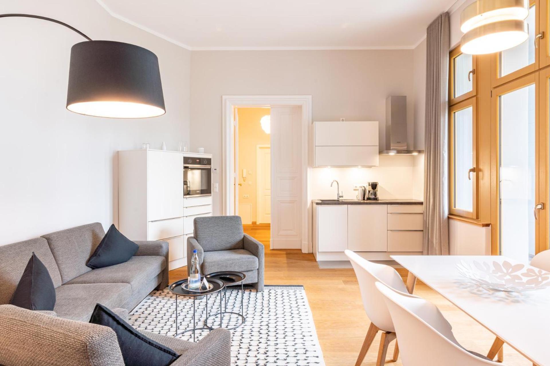 Designerwohnung in alter Villa für Familien, mit Terrasse und 2 Schlafzimmern