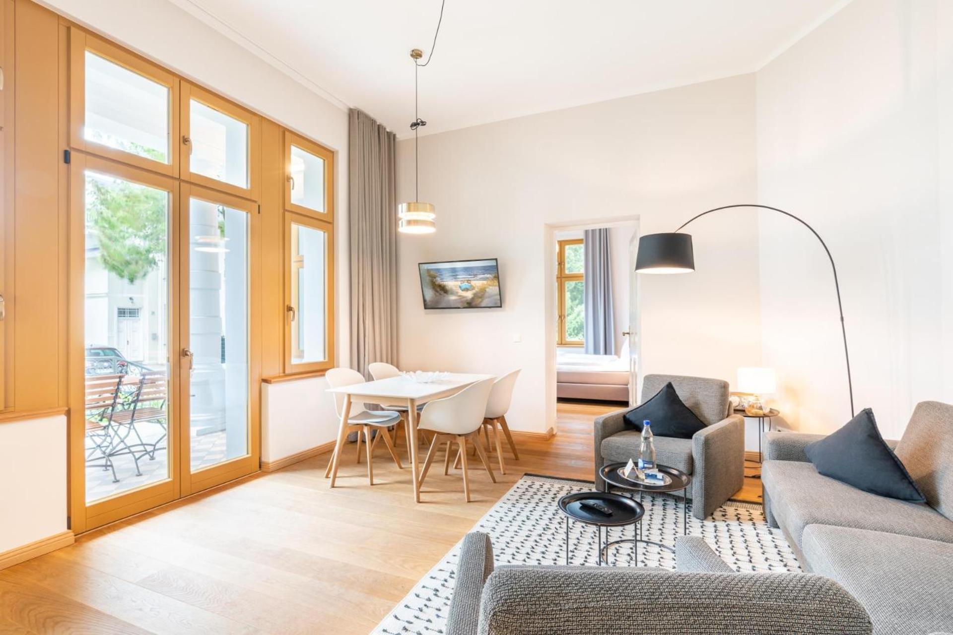 Designerwohnung in alter Villa für Familien, mit Terrasse und 2 Schlafzimmern