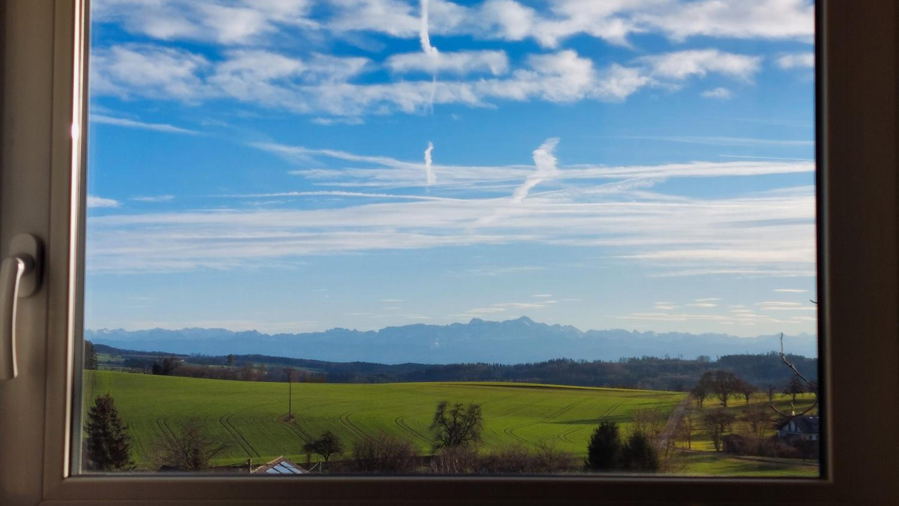 Ferienhaus mit Alpenpanorama