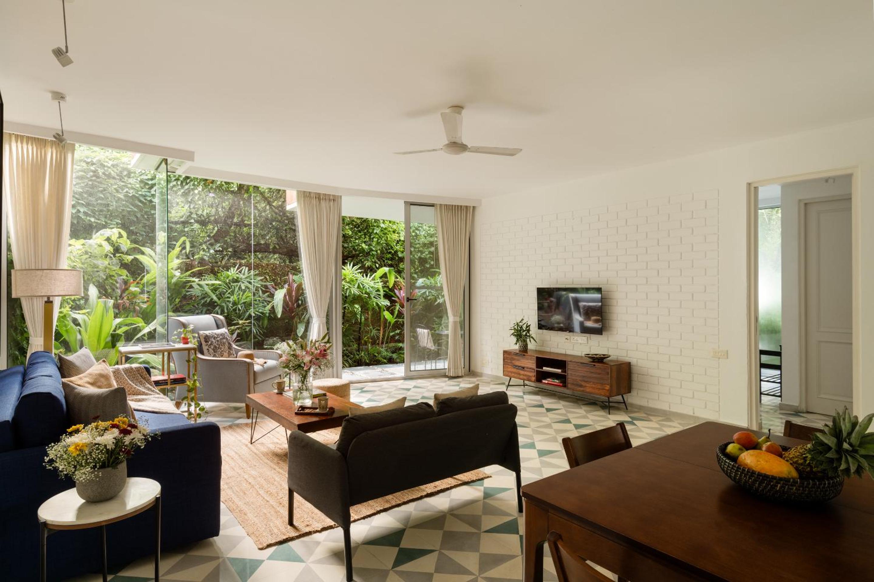 El Sereno by The Blue Kite - 2 BHK Stylish Apartments In Vagator with Garden- 10 minutes drive to Vagator Beach