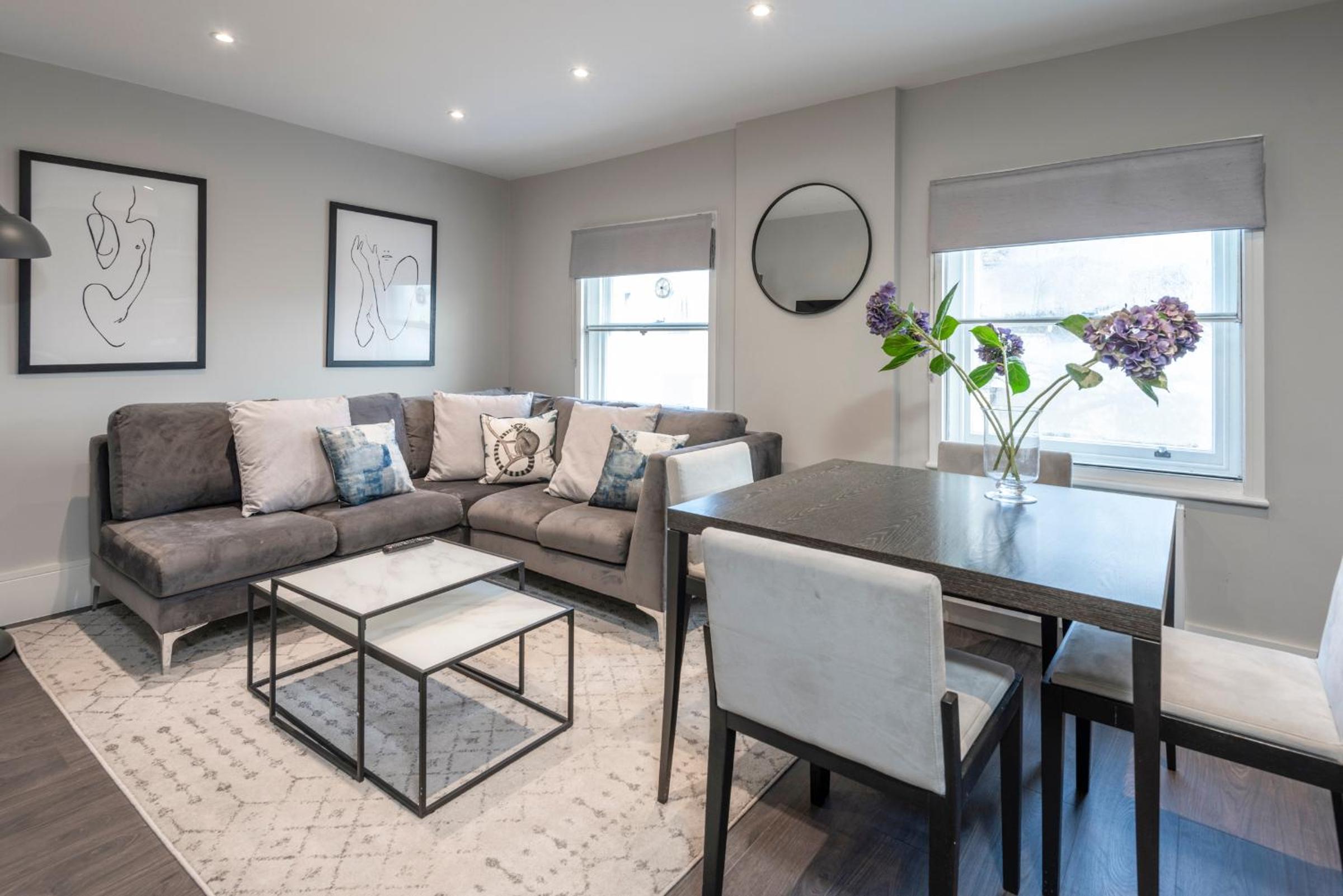 Luxury Georgian House in Marylebone: Modern 1-Bed Retreat