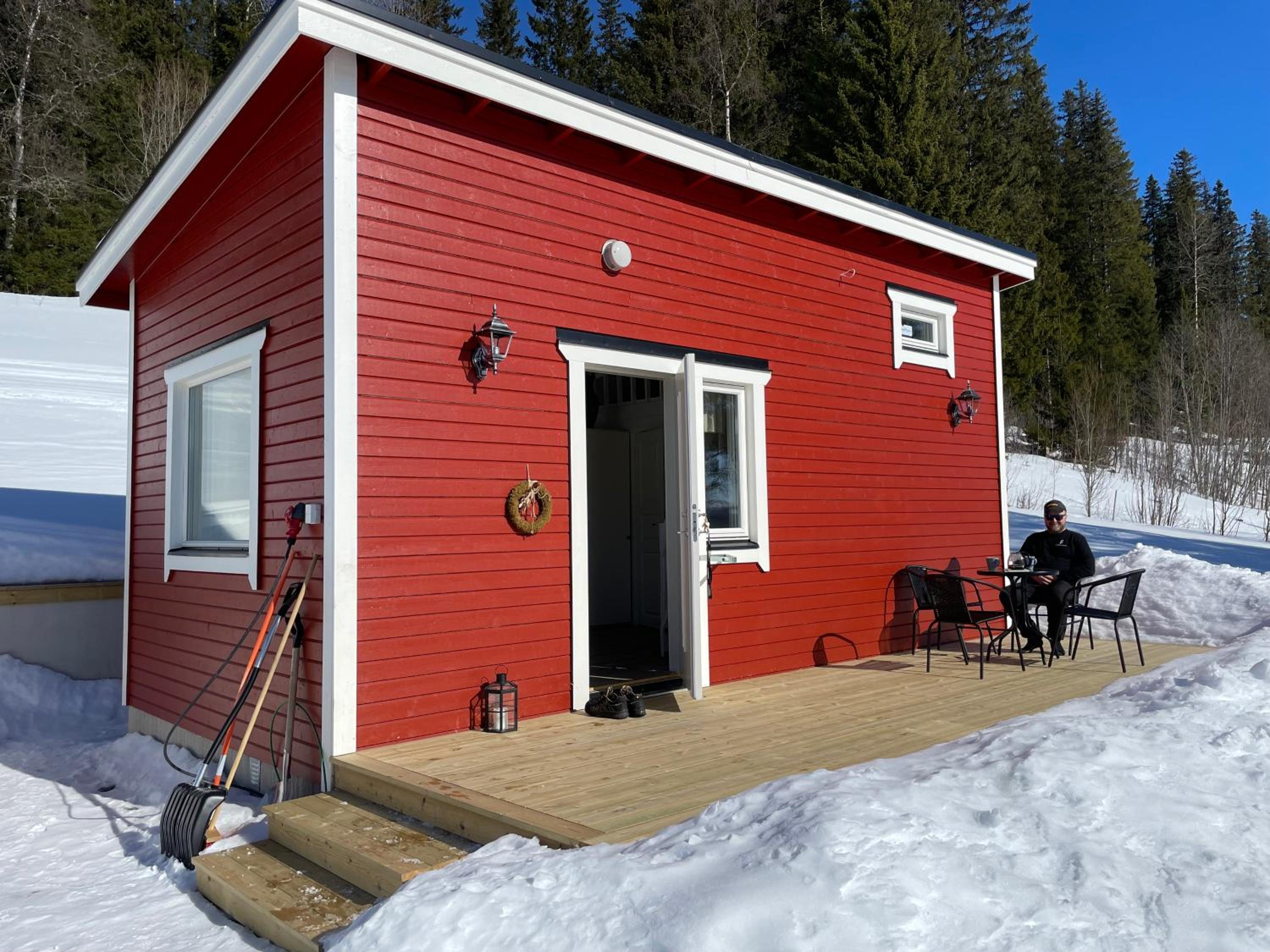 Solbergs, attefallshus i Vik, Åre