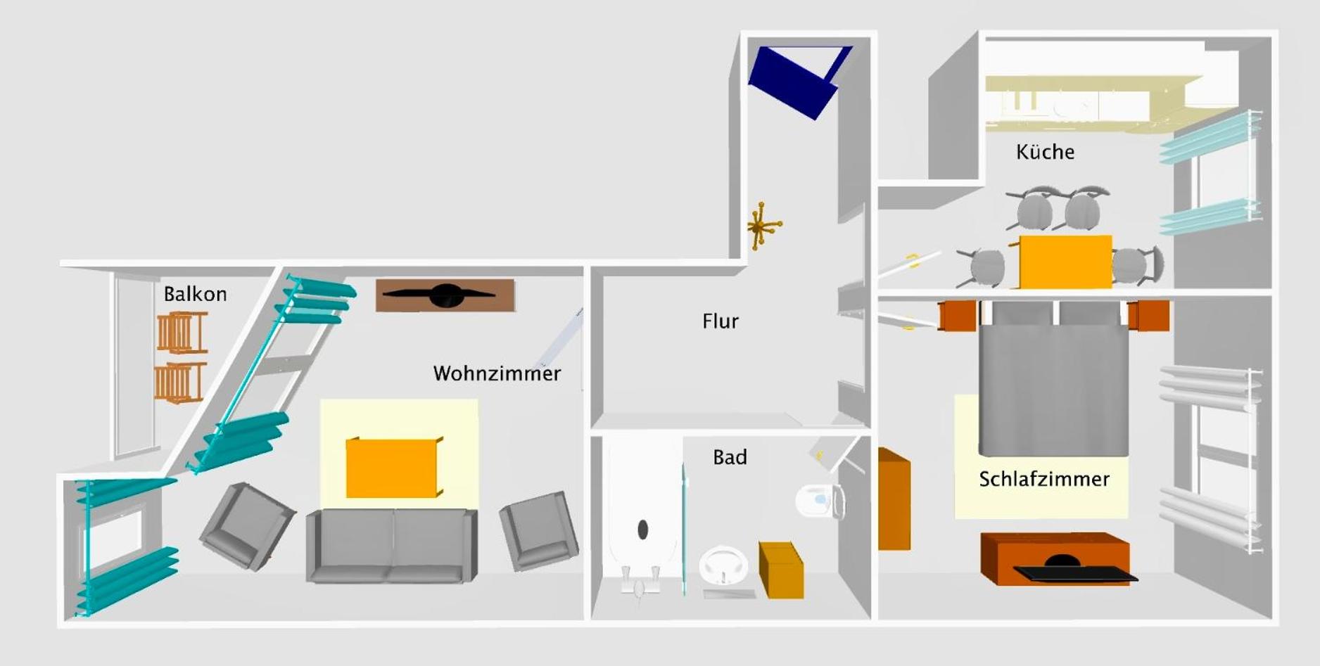 Modernes Zwei-Zimmer-Apartment Chemnitz - Kaßberg