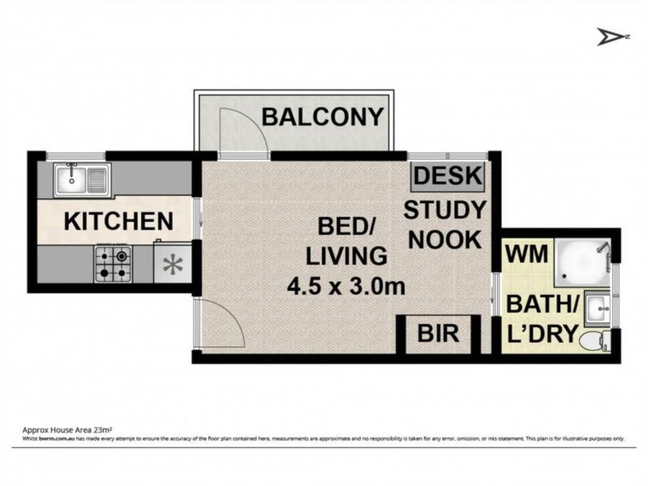 BEST Location! Darlinghurst Studio - balcony - AC