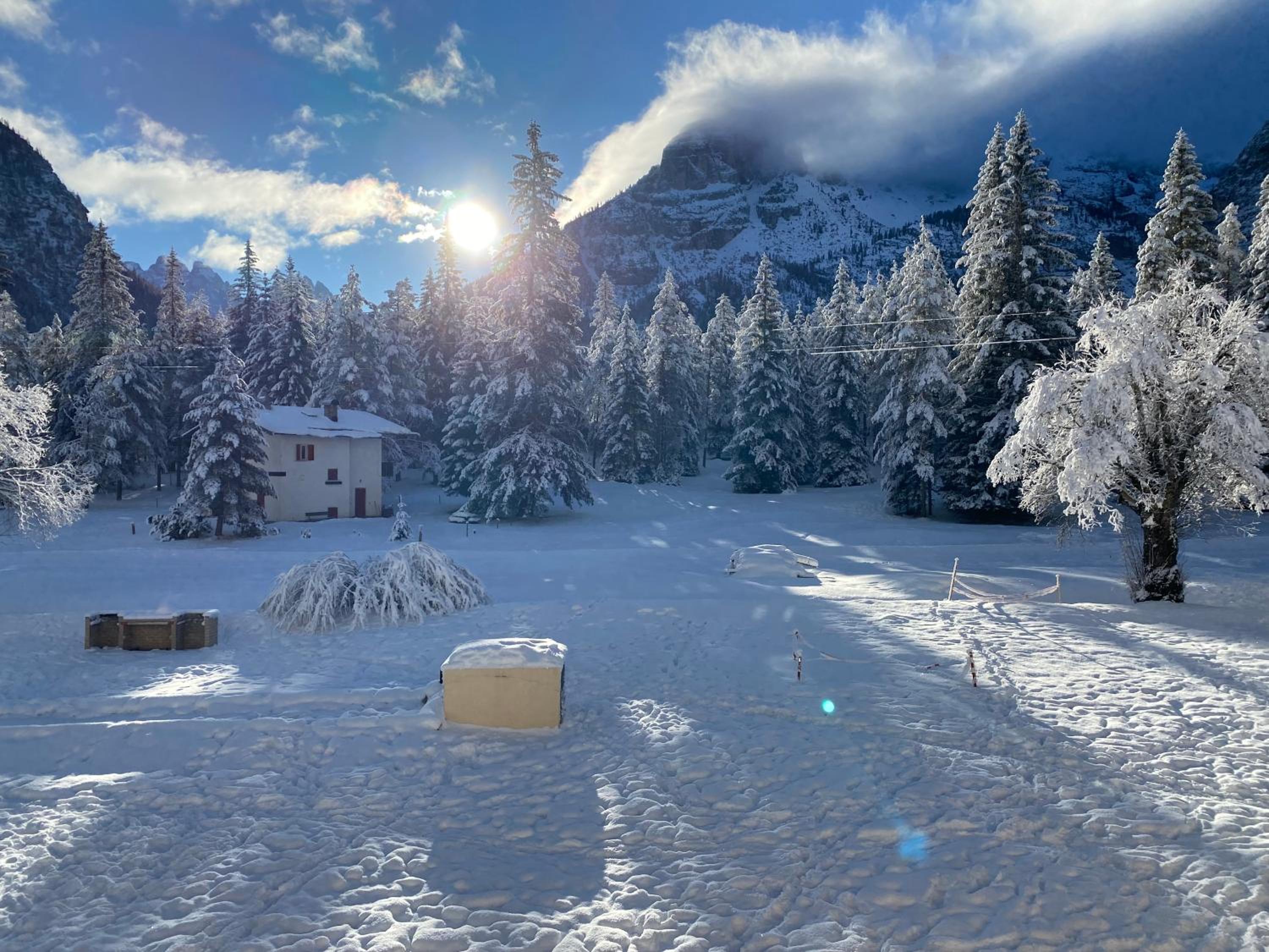Loft alpino sulla pista di fondo