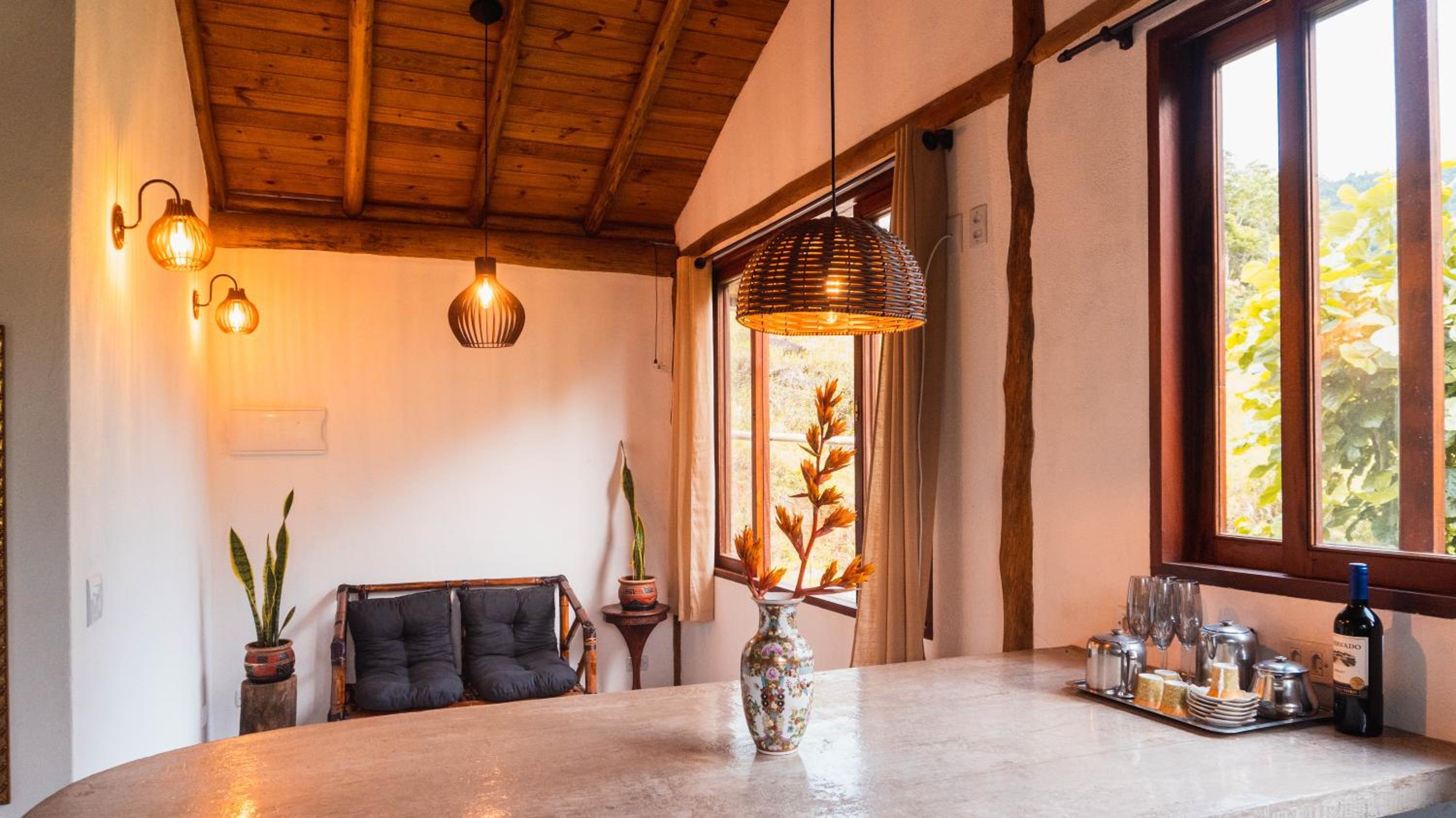Ecocasa azul - Chalé na mata