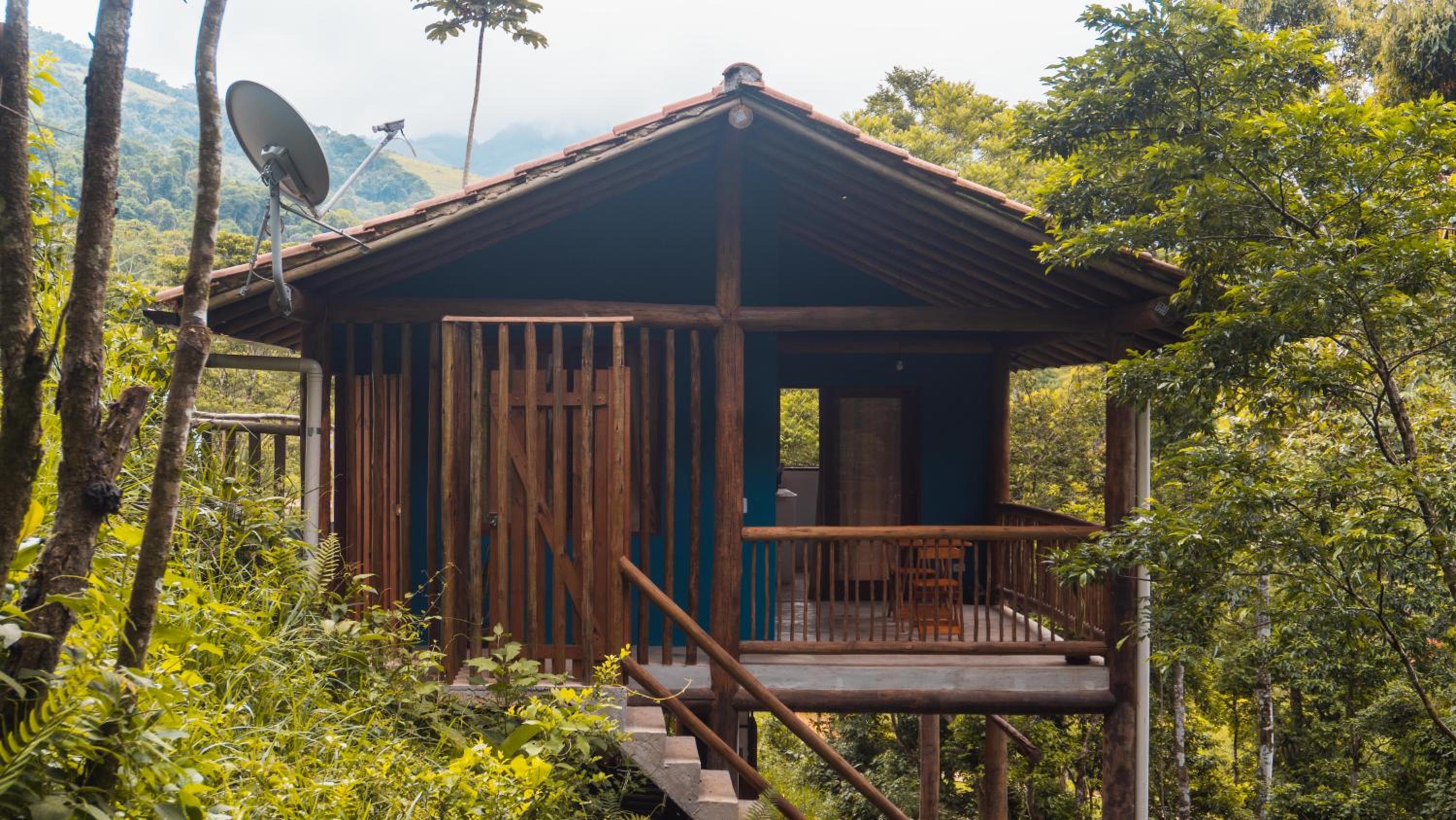 Ecocasa azul - Chalé na mata