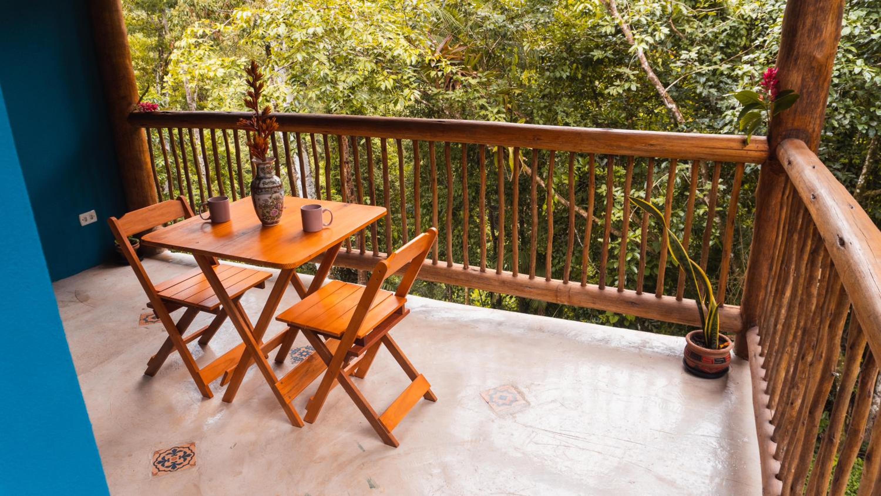 Ecocasa azul - Chalé na mata