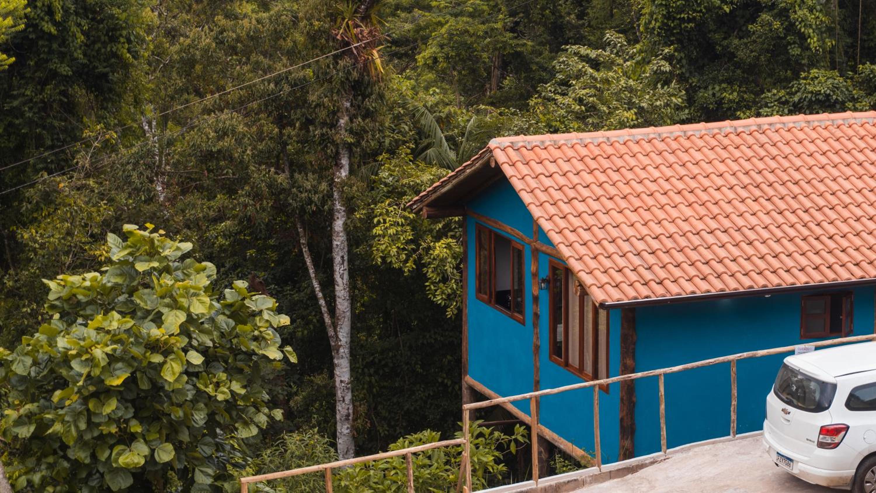 Ecocasa azul - Chalé na mata