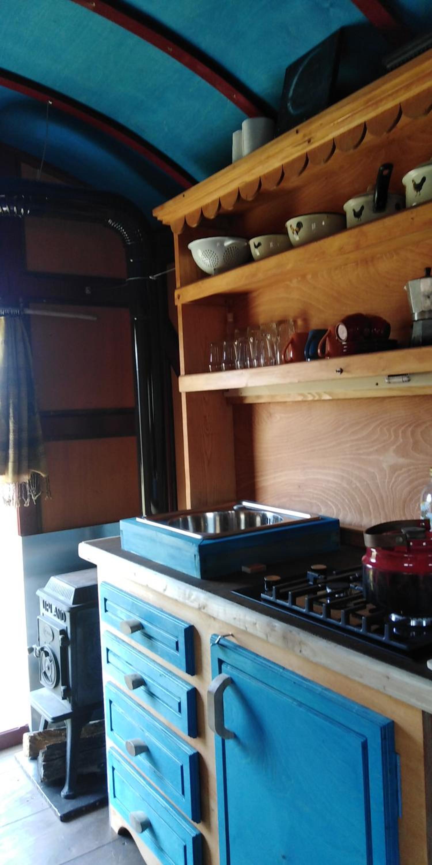 Shepherd's hut in nature