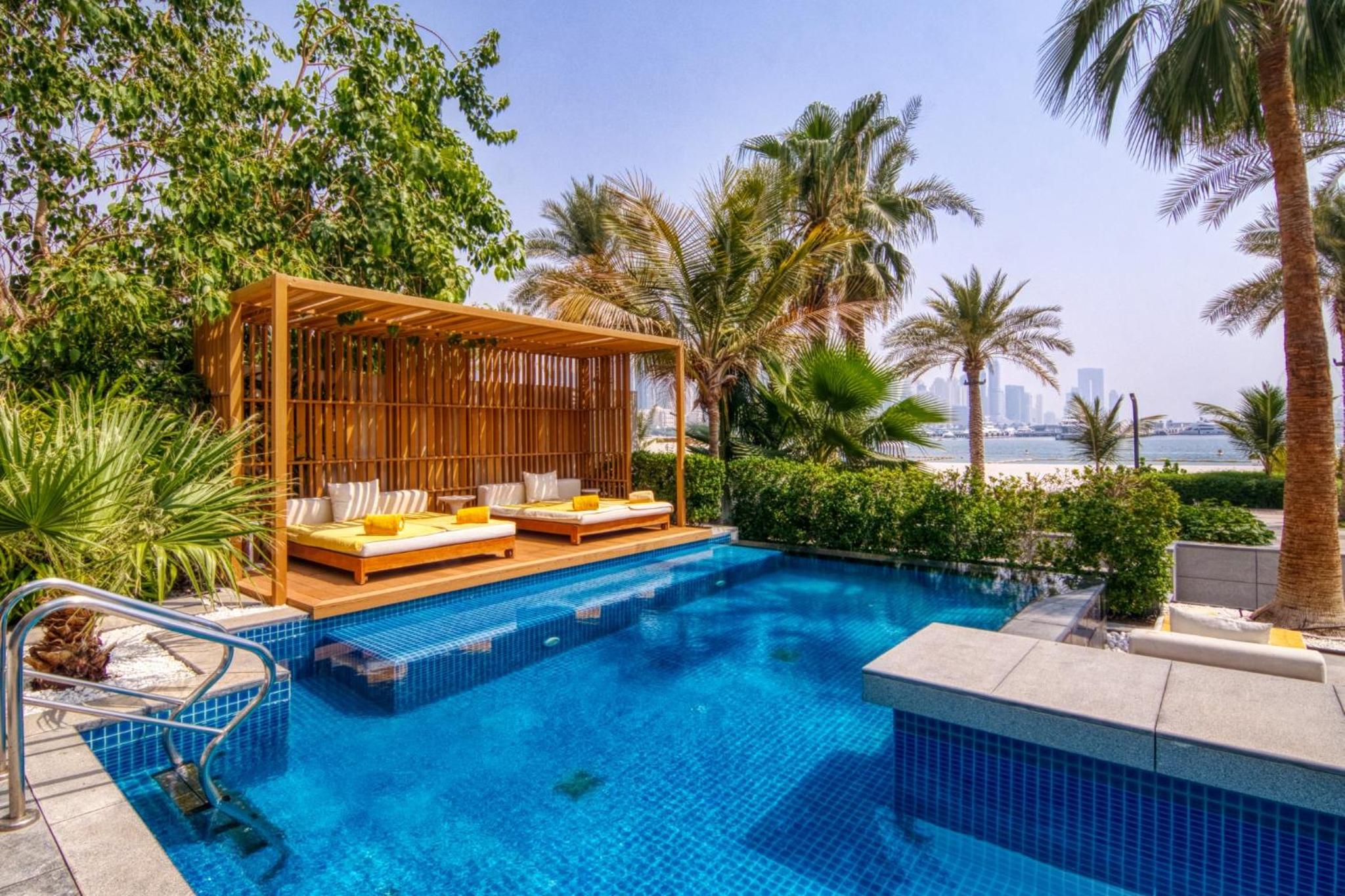 Five Palm Luxury Beach Villa with Private Pool, Panoramic Views, and Jacuzzi