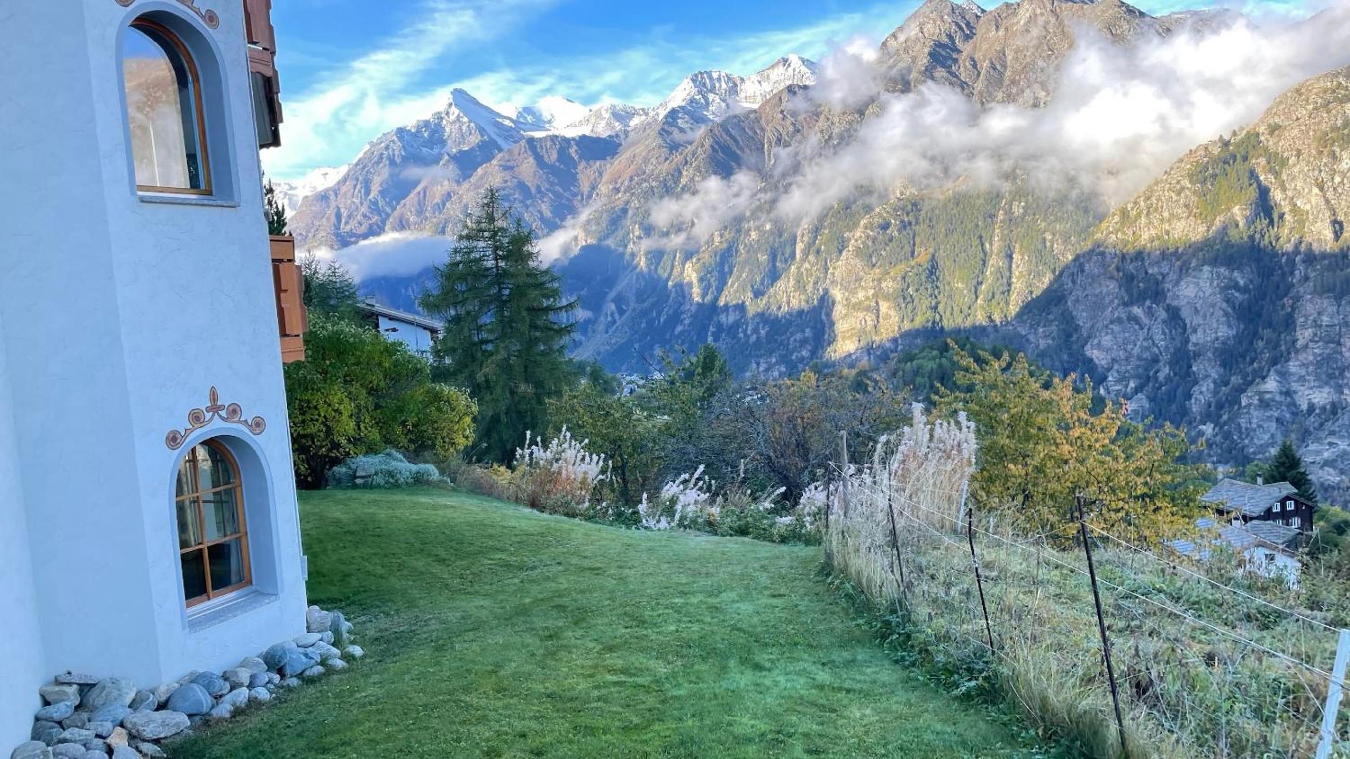 250m zur Hannigalp und Bergpanorama