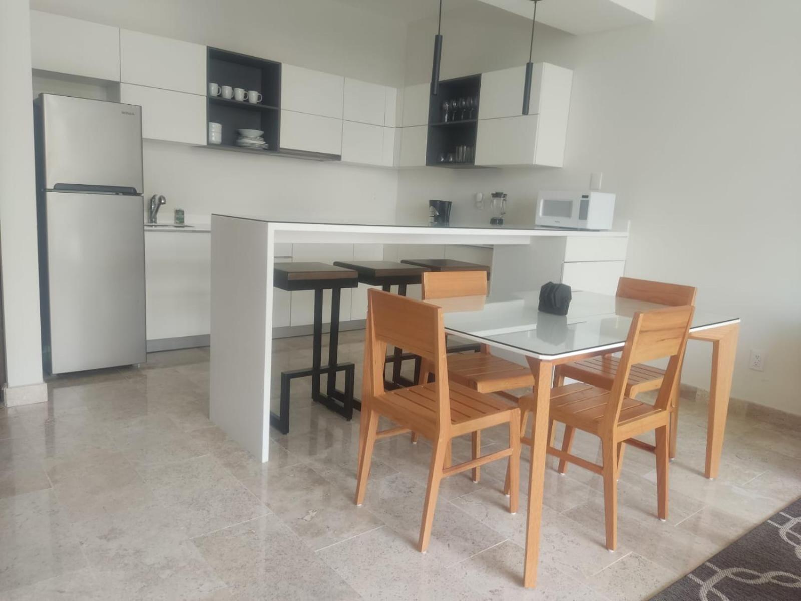 Apartamento 1 dorm amplia terraza Aldea Zama Tulum view 3