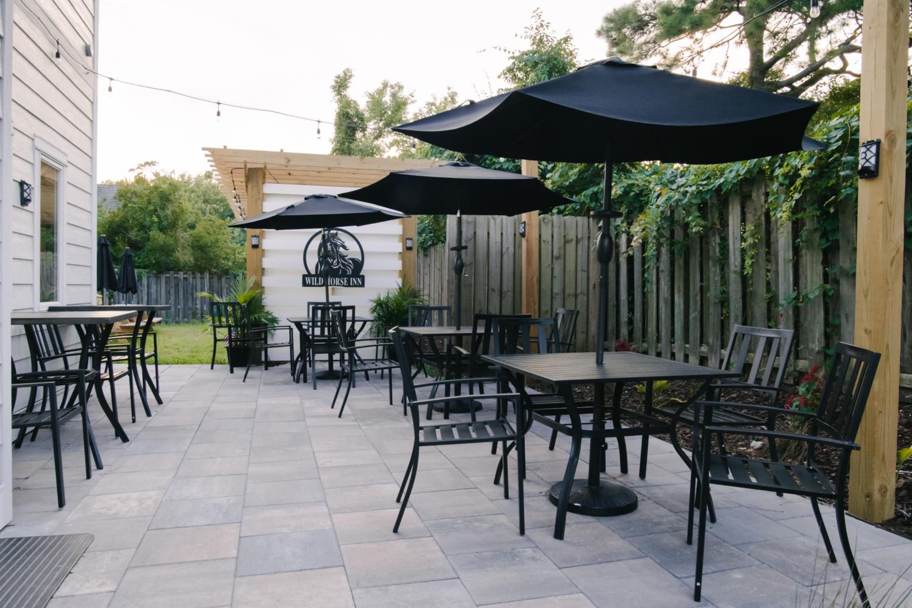 outdoor BBQ area