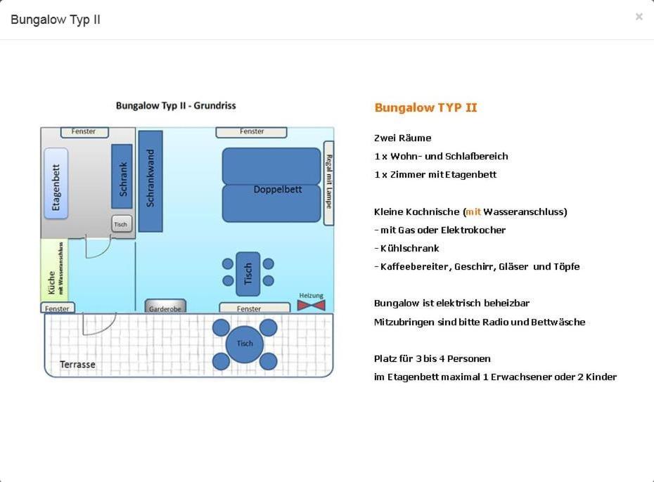 Bungalow WALD & SAND direkt am Strand