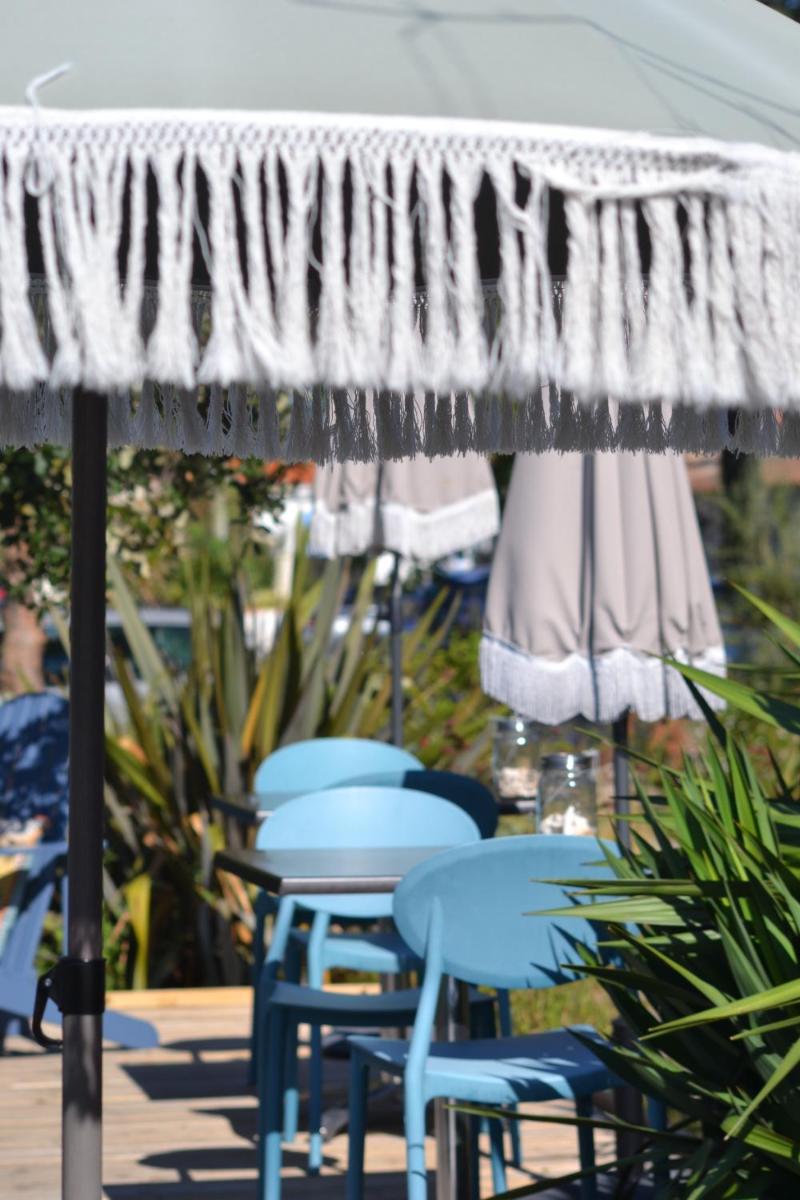 outdoor BBQ area