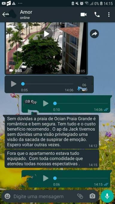 Apartamento de frente para o mar