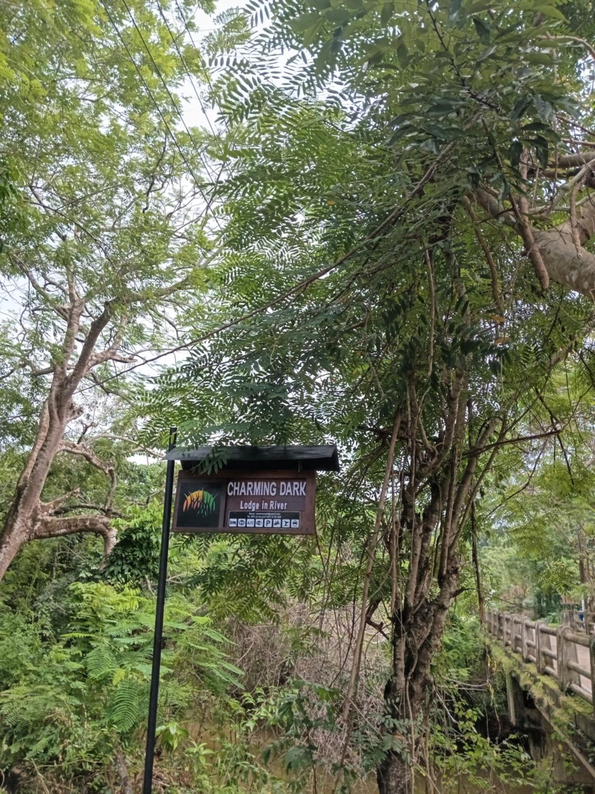Charming dark lodge in river view 3