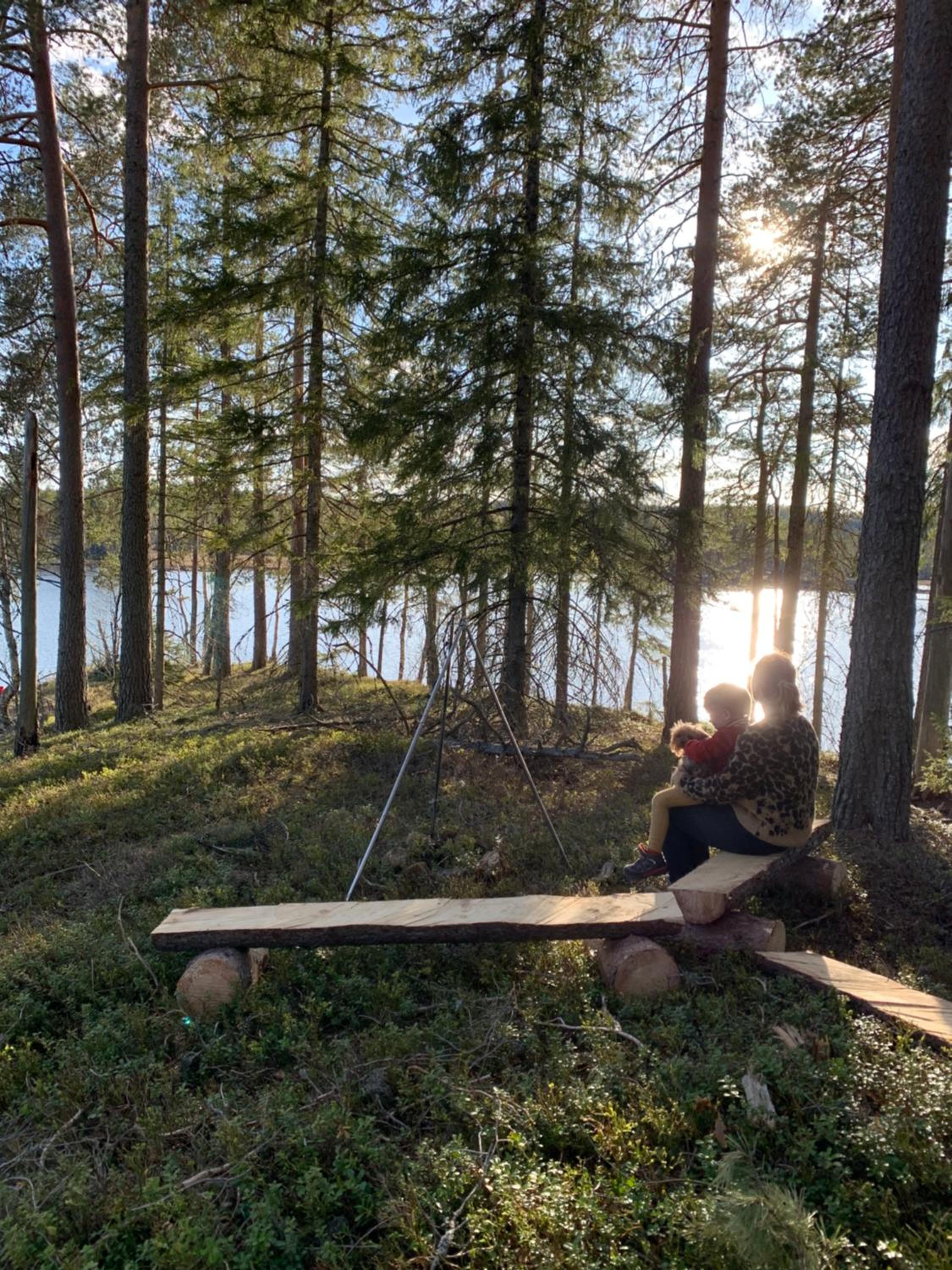 Svevetelt på privat holme