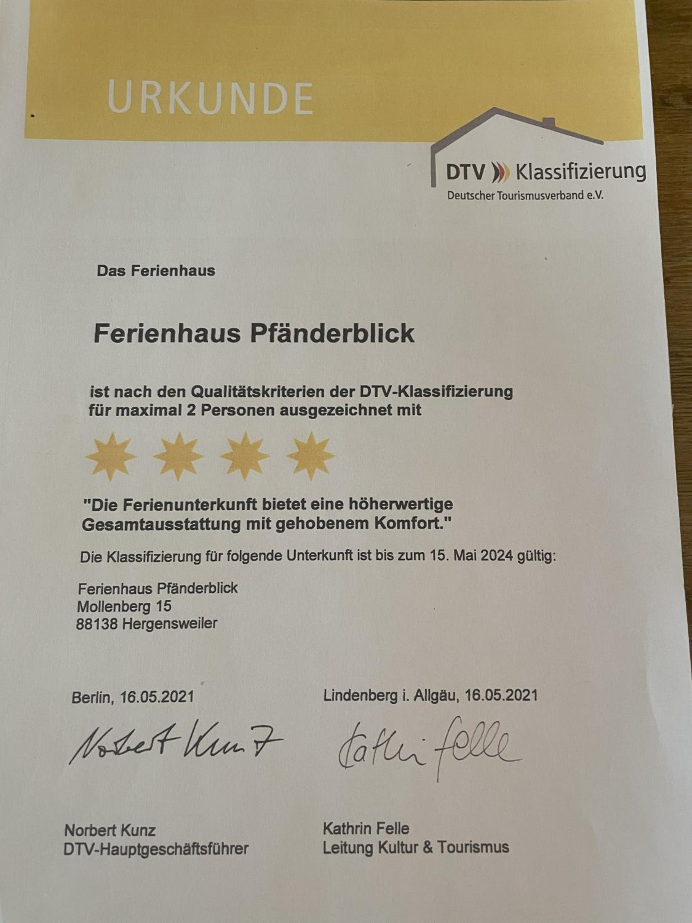 Traumferienhaus Pfänderblick mit 4 Sternen
