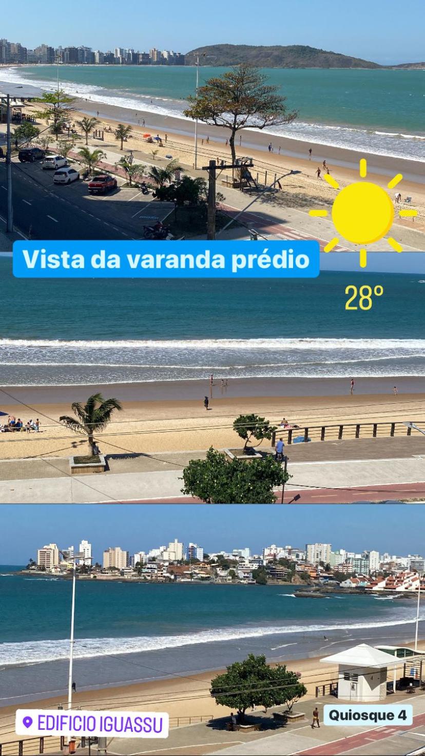 Flat Vista Mar 109 - Praia do Morro - prédio frente Mar - varanda com vista mar - elevador - atravessou a avenida, ja esta na Praia - internet - com garage