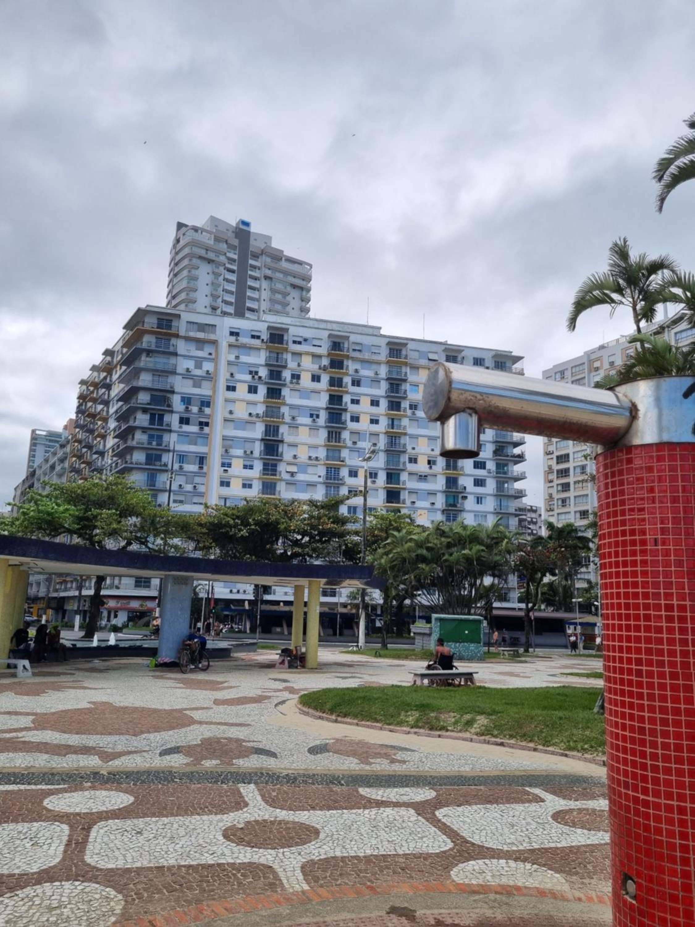 Apartamento na praia santos vaga rotativa