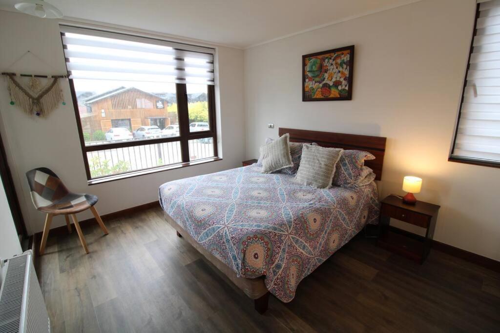 TuArriendoCL-MPHA106 Gran Depto en Pto Varas 3D2B 6PAX sin vista primer piso con jardin