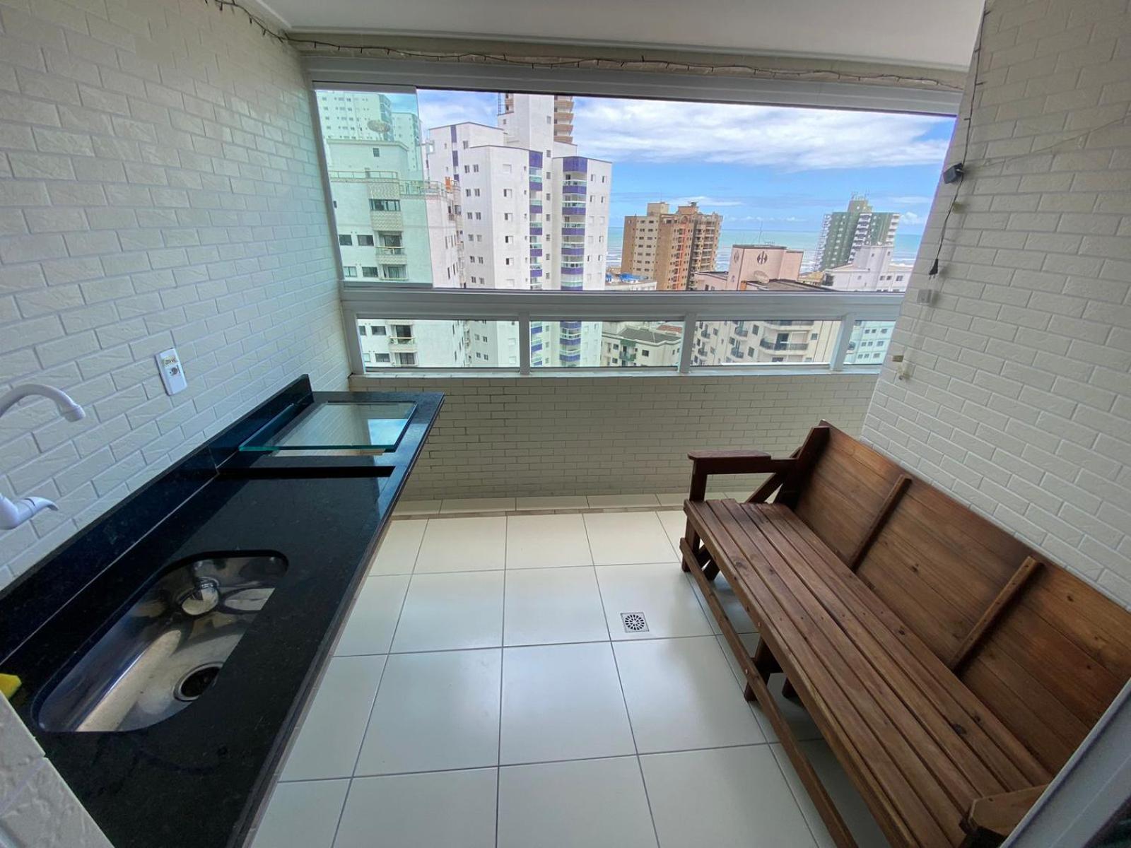 Apartamento Praia Grande Vila Caiçara Vista pro Mar