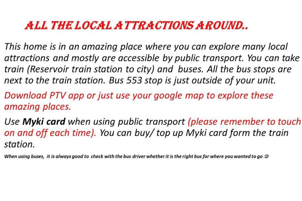 Stay next to train station! Melbourne CBD 12 km!