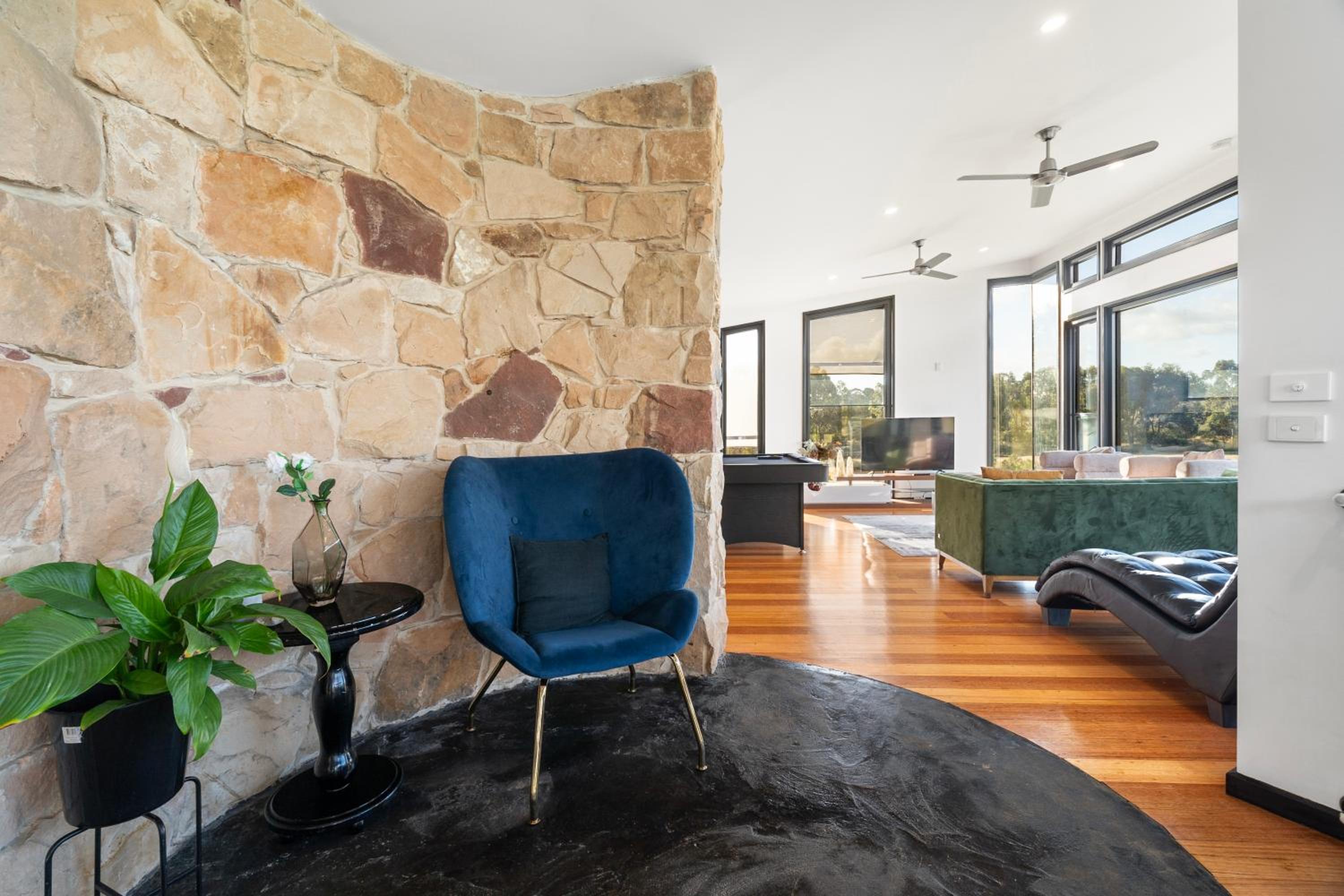 Unique and Modern Farm Stay with Pool and Foosball and Yard