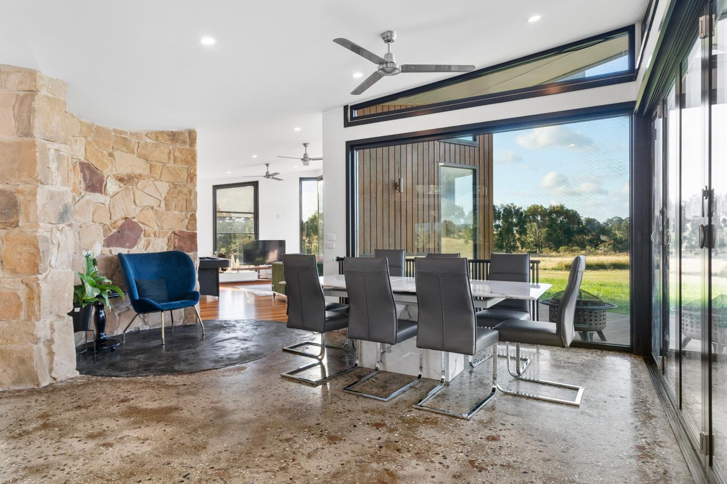 Unique and Modern Farm Stay with Pool and Foosball and Yard
