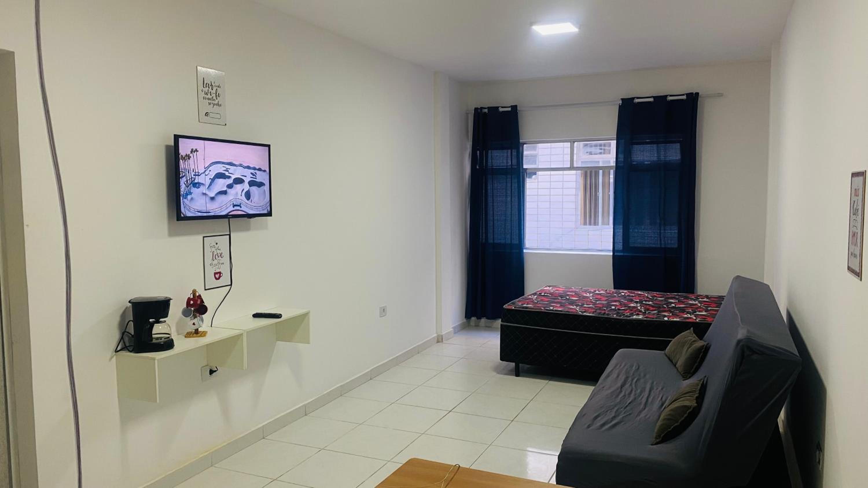 Apartamento kit net pé na areia
