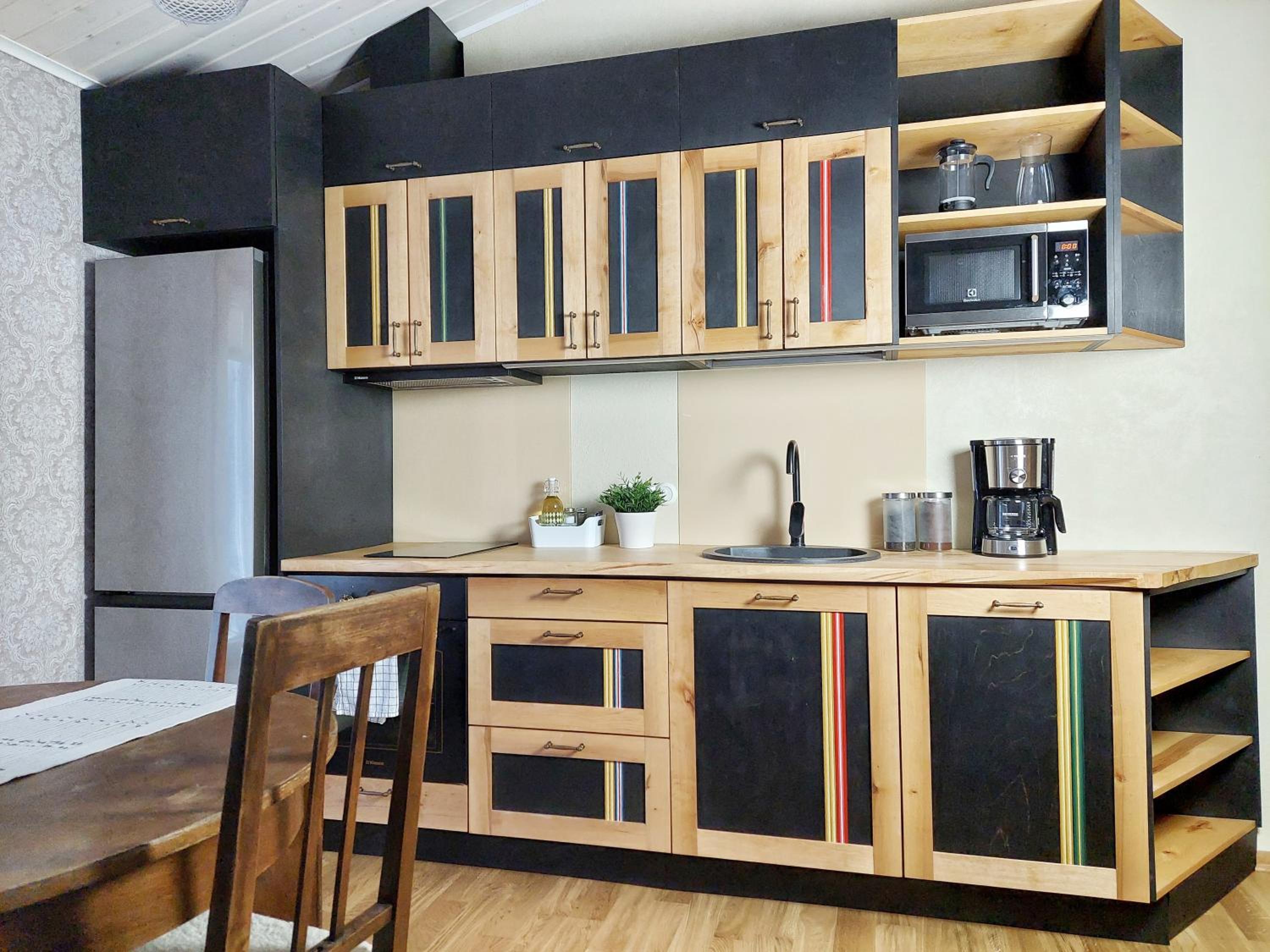 Authentic Estonian Wood Interior Apartment, Sunset Balcony Views, Lahemaa