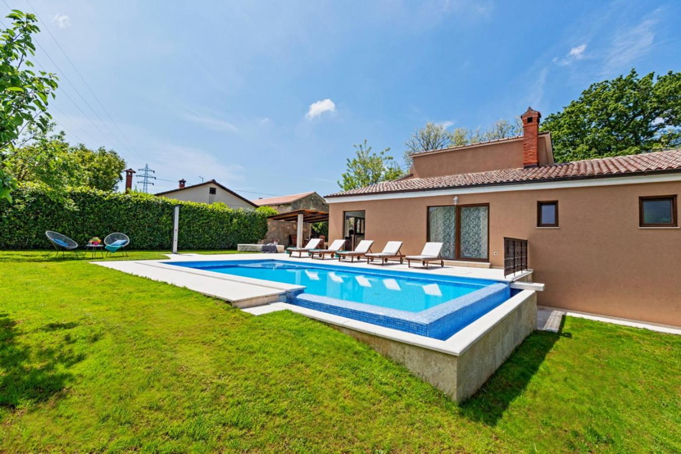 Villa Ferlini in Central Istria with private 10000 m2 garden, wellness & family activities on plot view 2