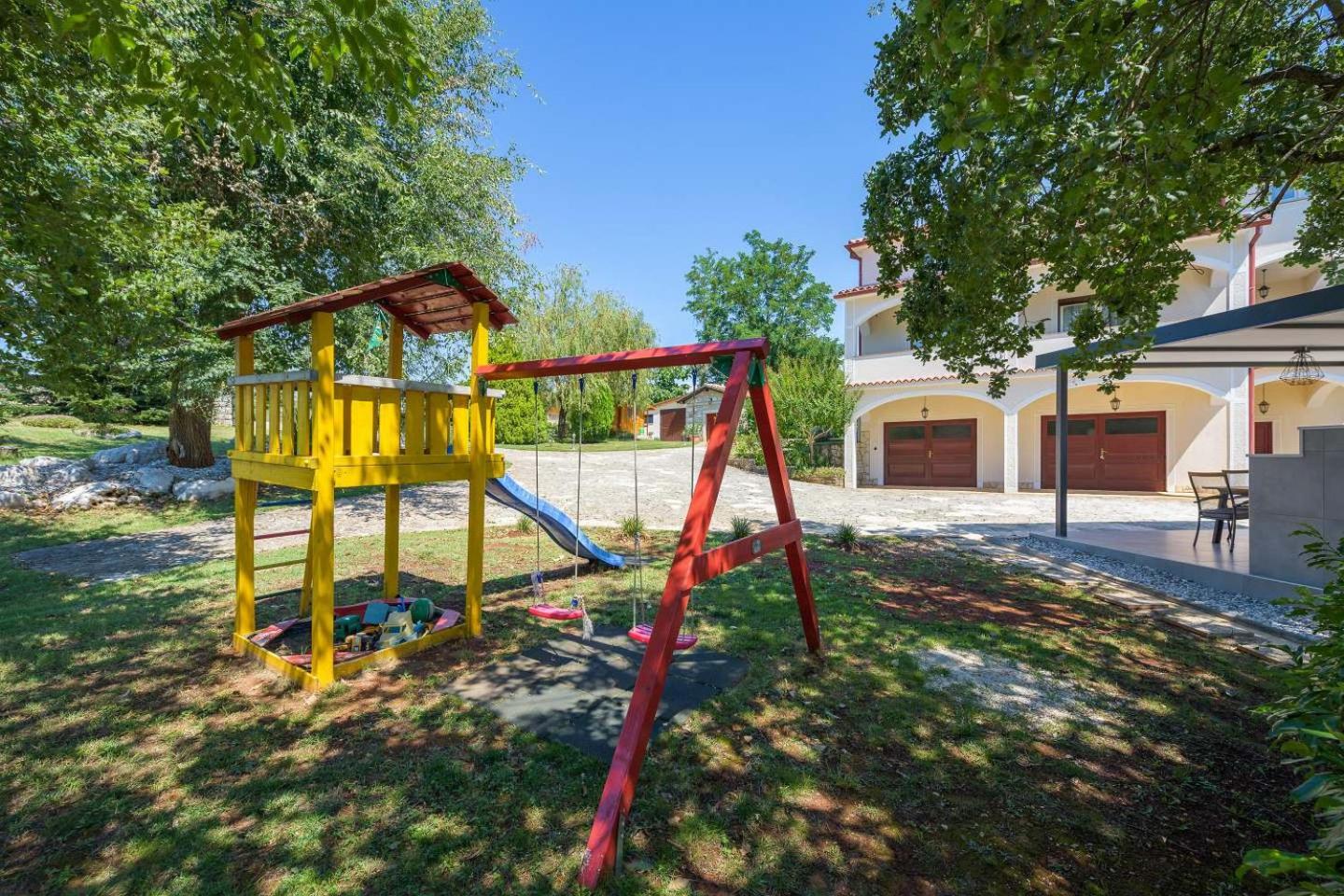 Villa Eufemia near Poreč with large garden and outdoor playground for kids view 4