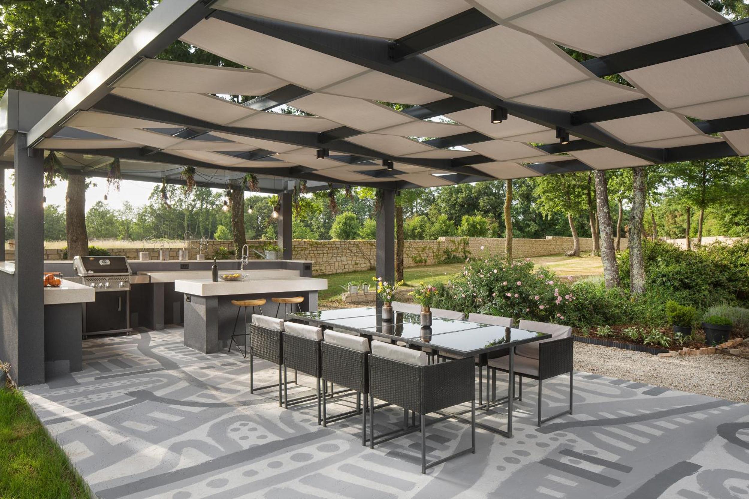 Villa Green Frame in Cental Istria for families with playground and wellness view 2