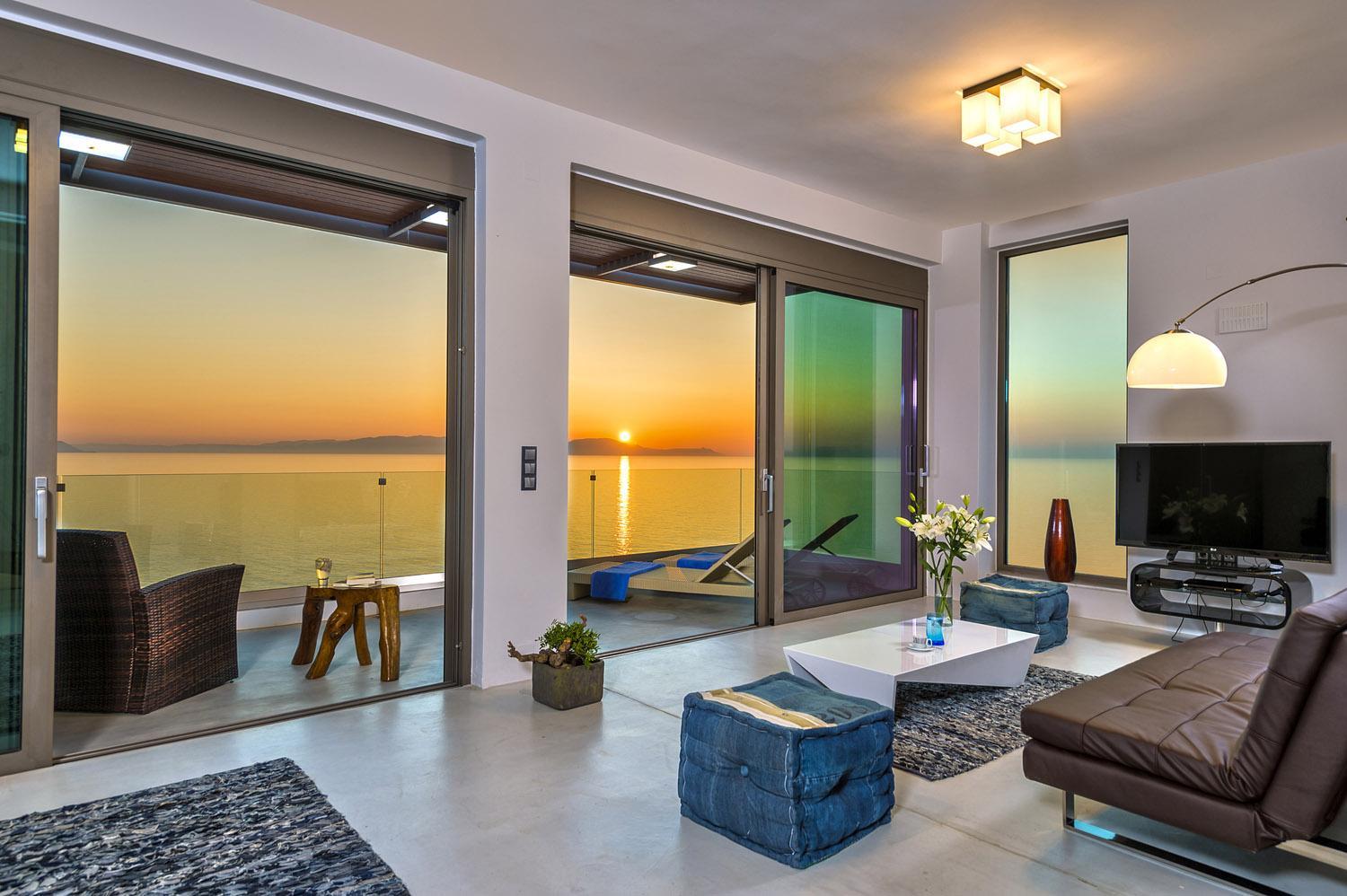 Luxury seafront design villa Kyma in Tersanas Owner listing view 3